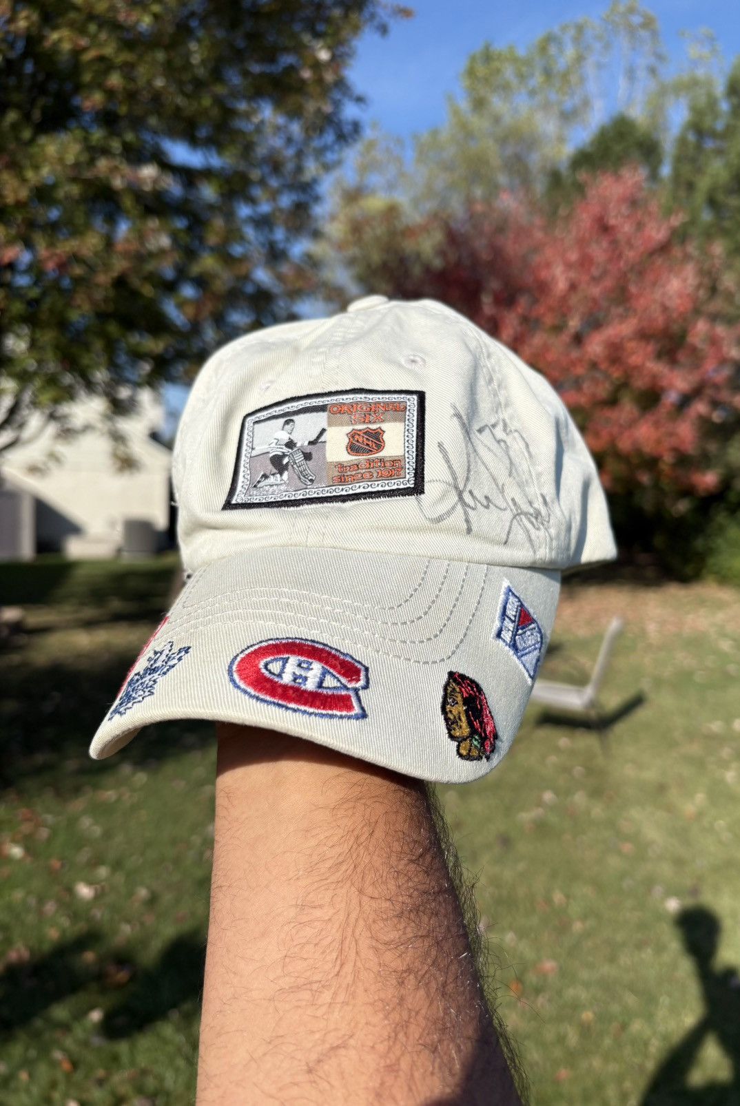 American Needle Steve Yzerman Kris Draper Signed Hat Detroit Red Wings Size ONE SIZE - 1 Thumbnail