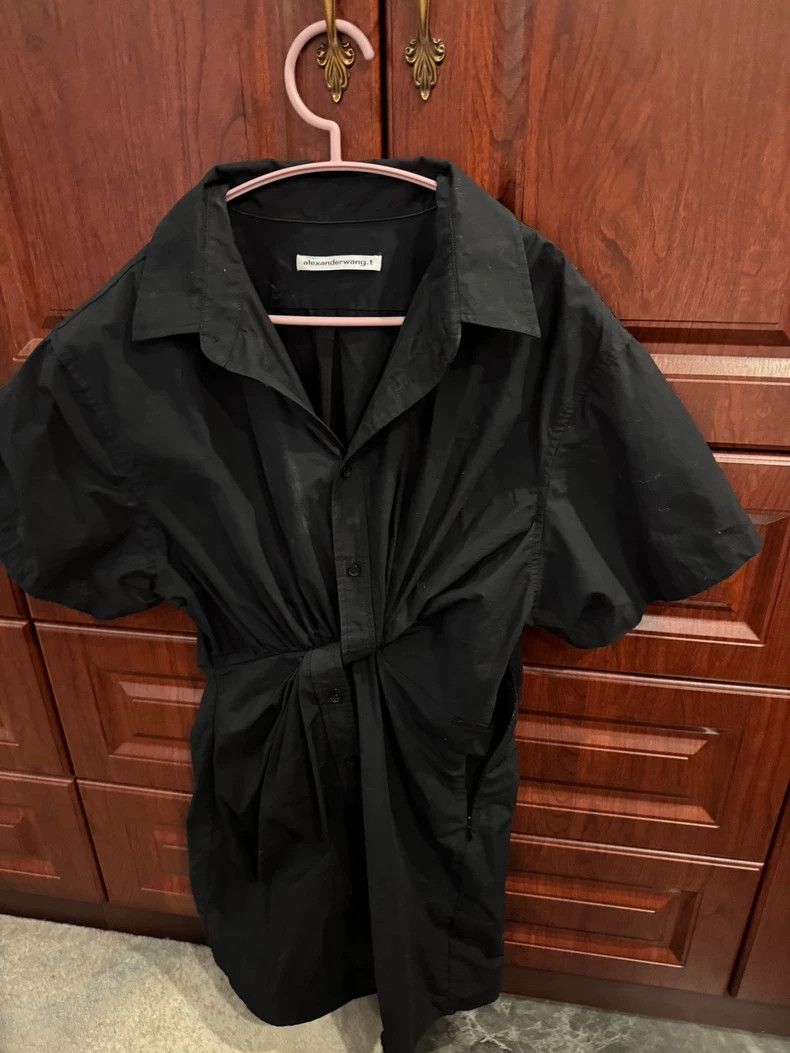 Alexander Wang Alexander Wang Front Knot Short Sleeve Shirt Size S / US 4 / IT 40 - 1 Thumbnail