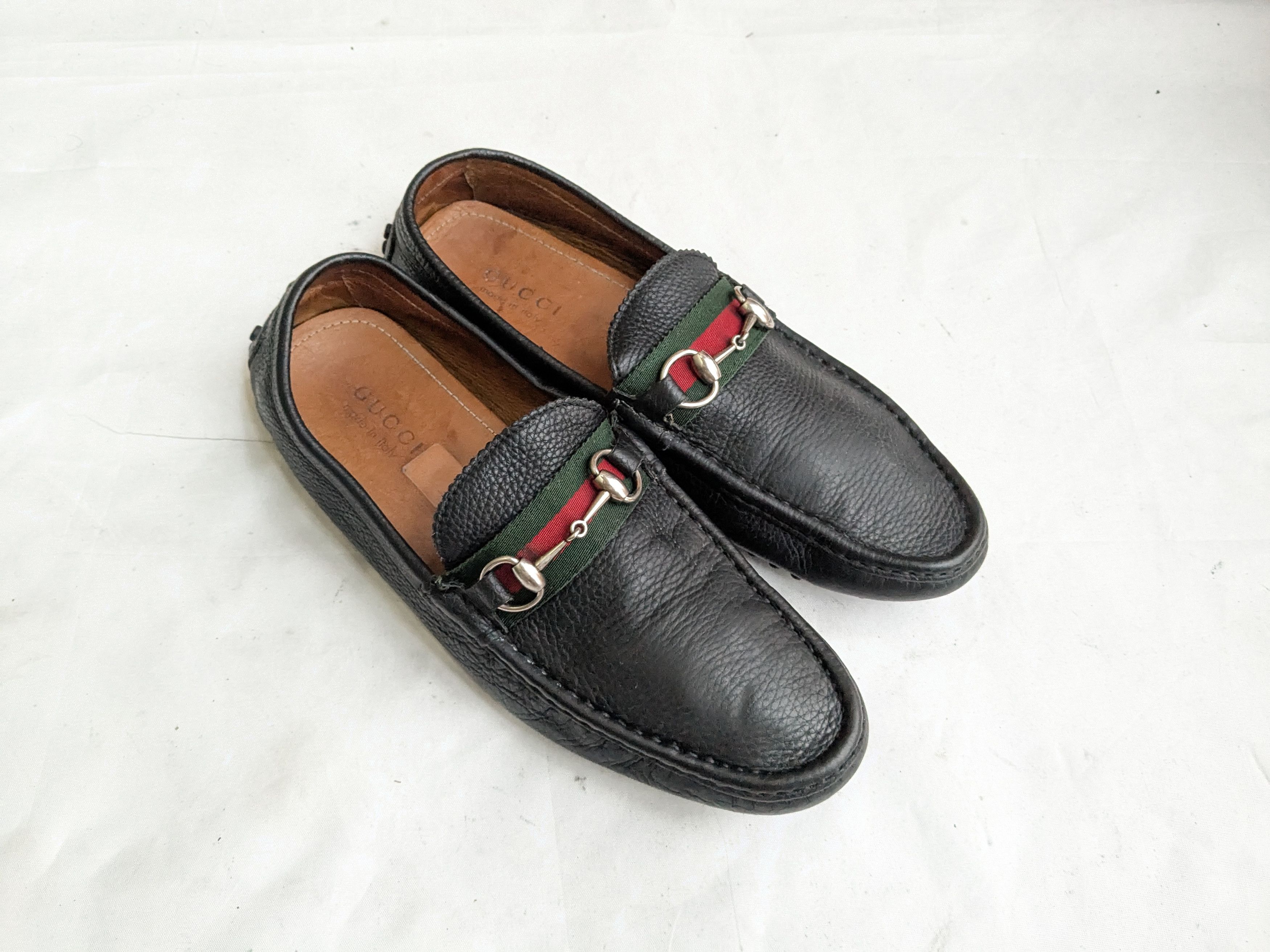 Gucci Gucci Horsebit Driving Loafers Black Leather 10.5 Slip On Size US 10.5 / EU 43-44 - 1 Thumbnail