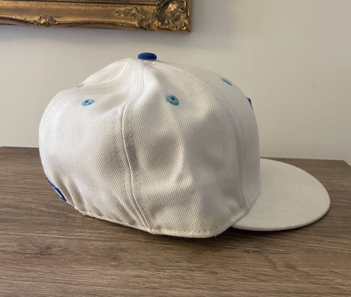 New Era Washington Nationals New Era DC White Blue Fitted Cap Hat 7 Size ONE SIZE - 12 Thumbnail