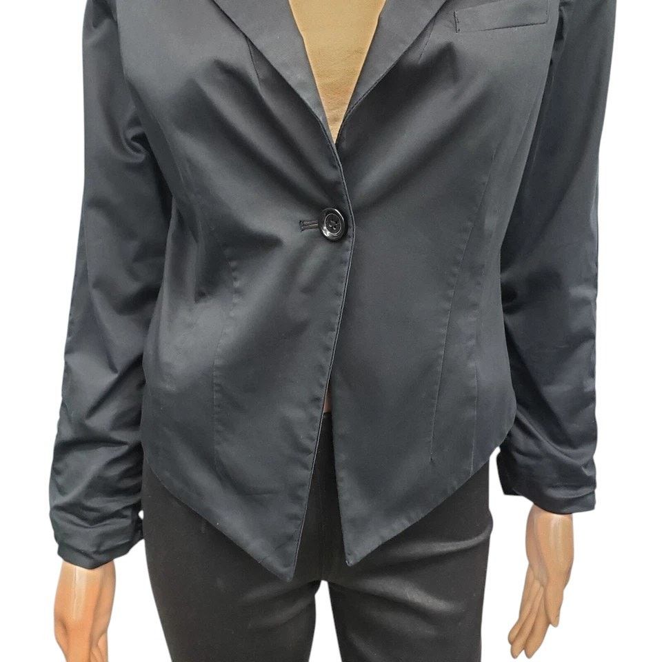 Michael Kors Michael Kors Blazer Jacket 4 Angled Hem Ruched Sleeve Cotton Size S / US 4 / IT 40 - 4 Thumbnail
