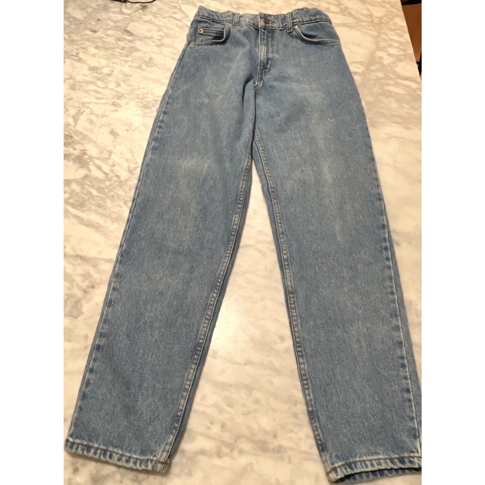 Levi's VINTAGE Levi’s 550 Jeans Men W30 L32 Orange Tab Cotton Made Chile Even Fade 1990s Grunge Mens Size US 30 / EU 46 - 2 Thumbnail