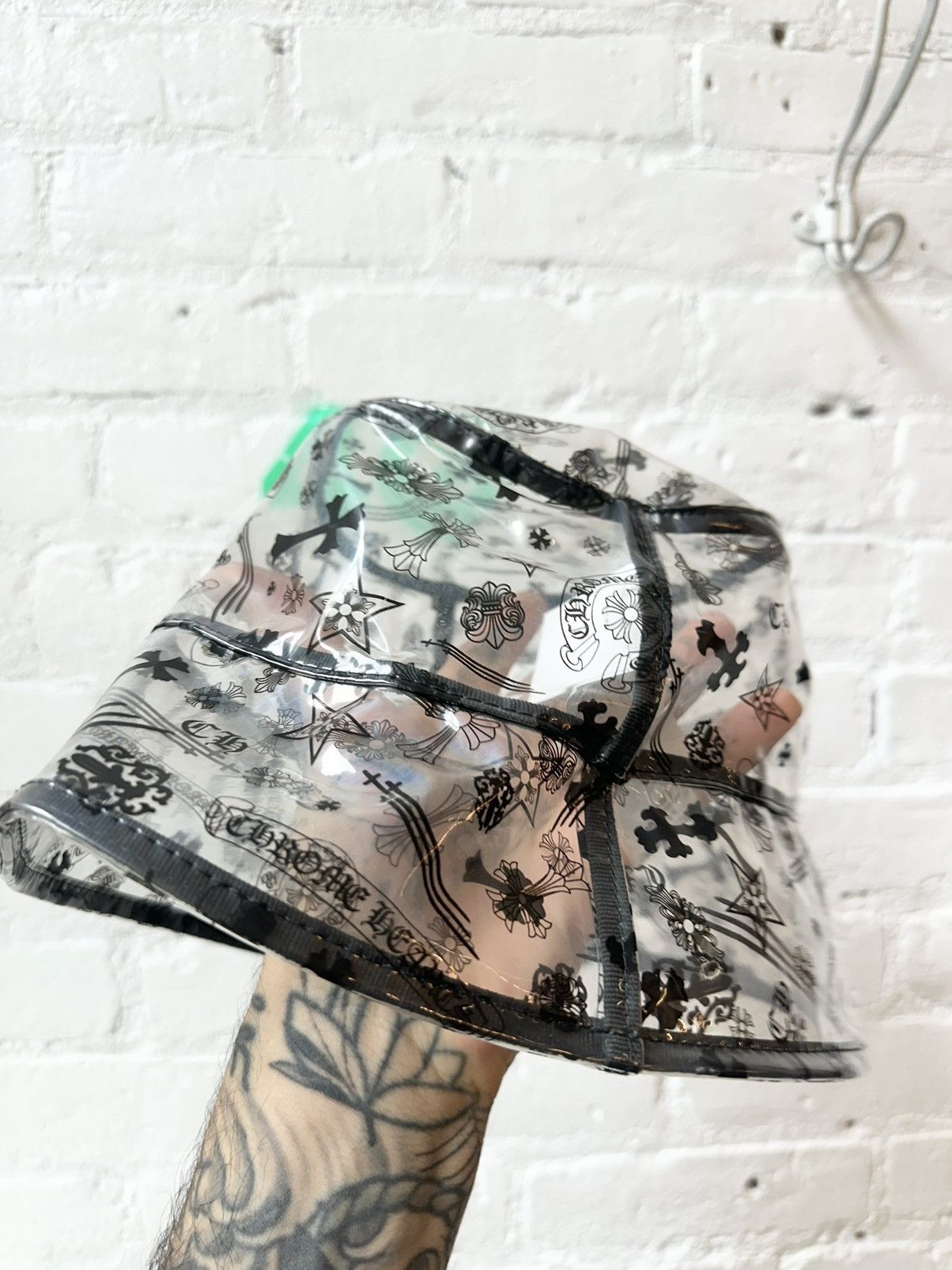 Chrome Hearts RARE! CHROME HEARTS CLEAR SEE THROUGH BUCKET HAT Size ONE SIZE - 5 Thumbnail