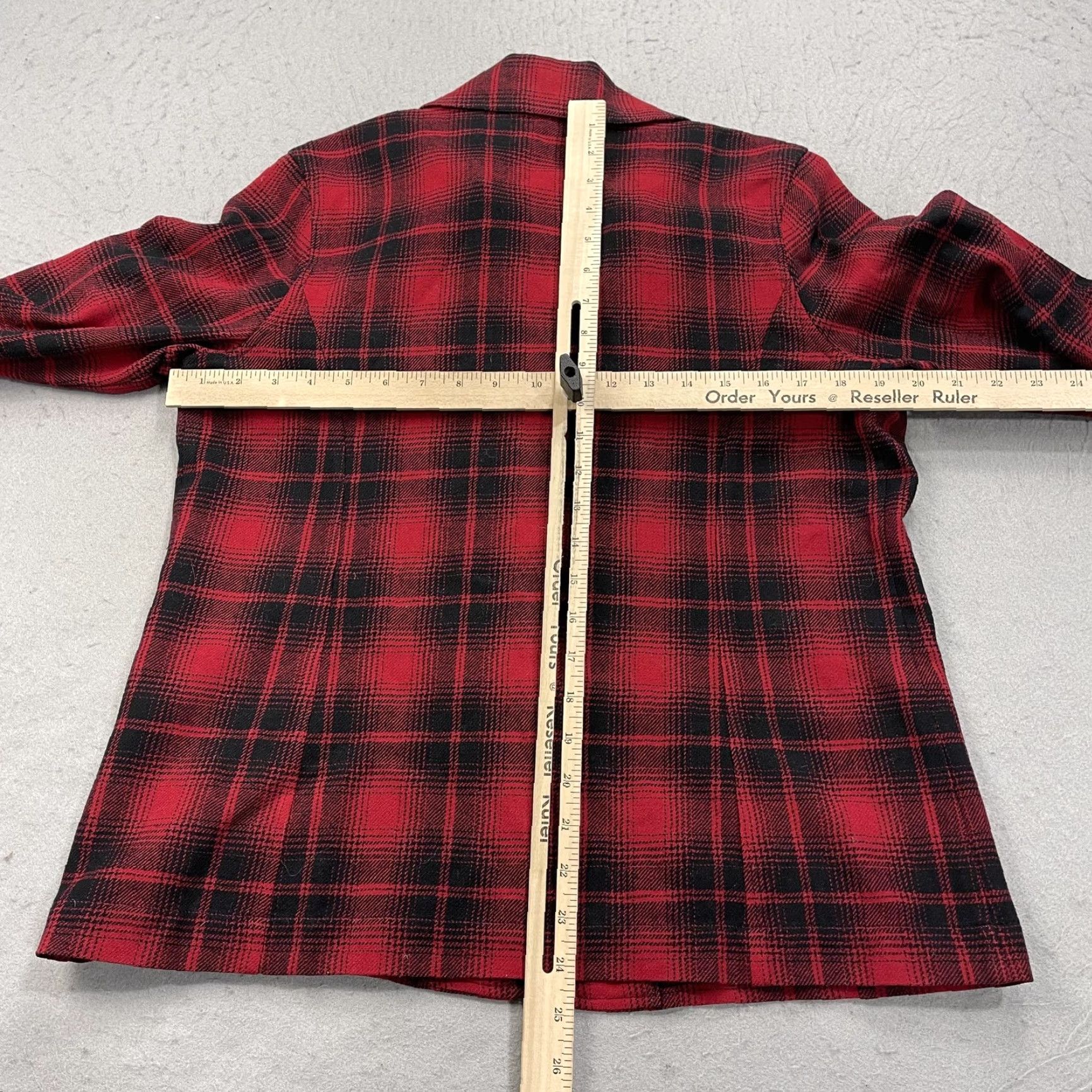 Pendleton VINTAGE Pendleton Jacket Womens M Red Plaid 100% Wool Button Front Lined Flannel Size M / US 6-8 / IT 42-44 - 7 Thumbnail