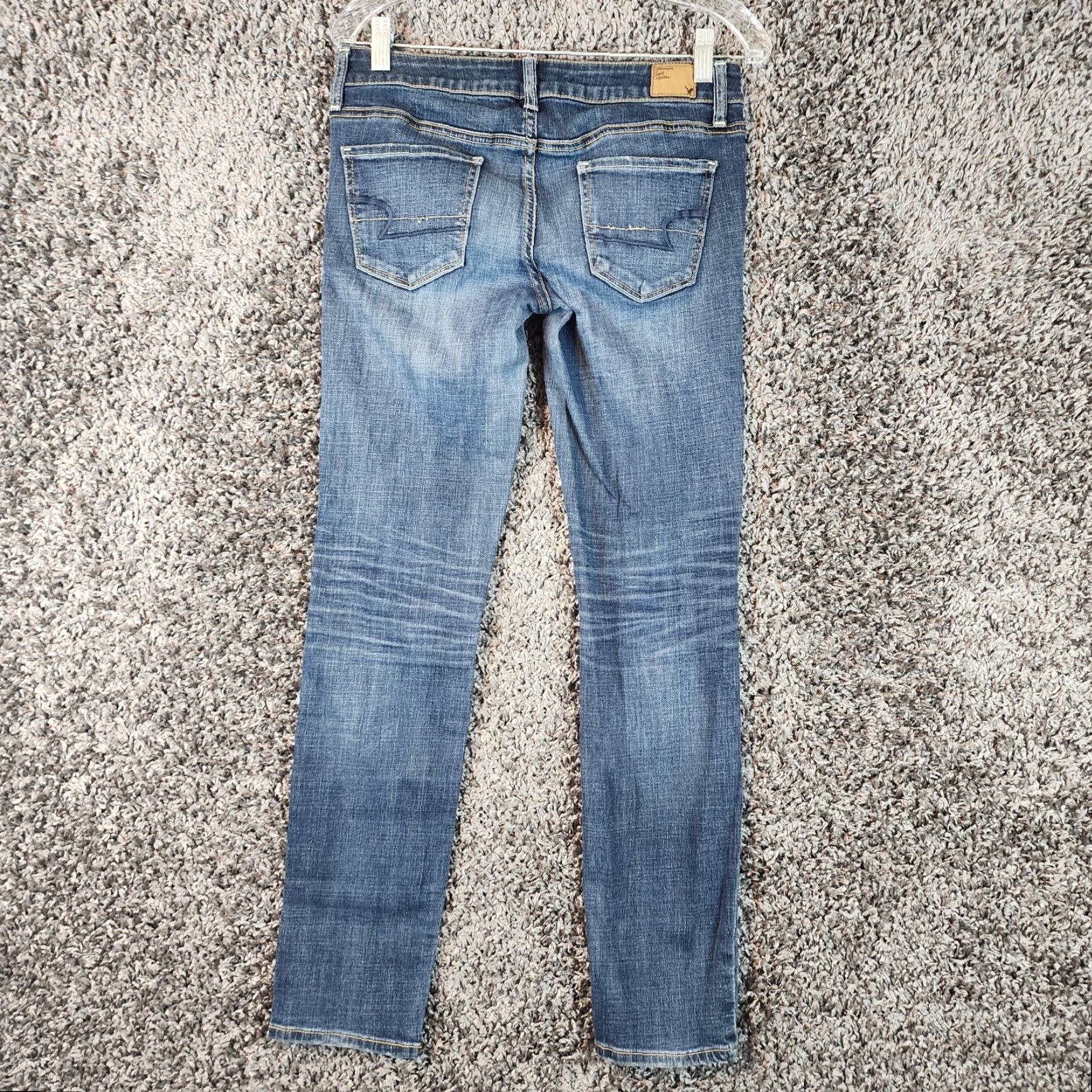 American Eagle Outfitters AMERICAN EAGLE Jeans WOMENS Skinny Stretch Blue Size 6 30x31 INSEAM 31in Blue Denim Womens Clothing Size 28" / US 6 / IT 42 - 5 Thumbnail