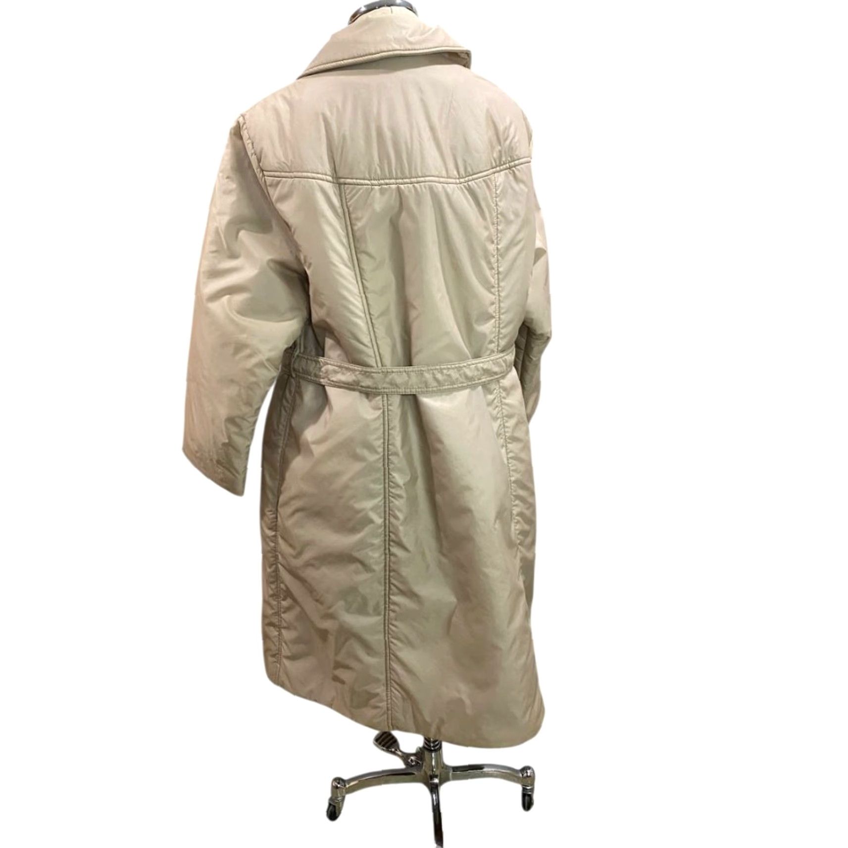 Vintage Bromleigh Womens Vintage Insulated Coat Belted Midi Faux Plus Size 24.5 Brown Polyester Jacket Coats Womens Plus Size Retro 90s? Size 4XL / US 24-26 - 5 Thumbnail