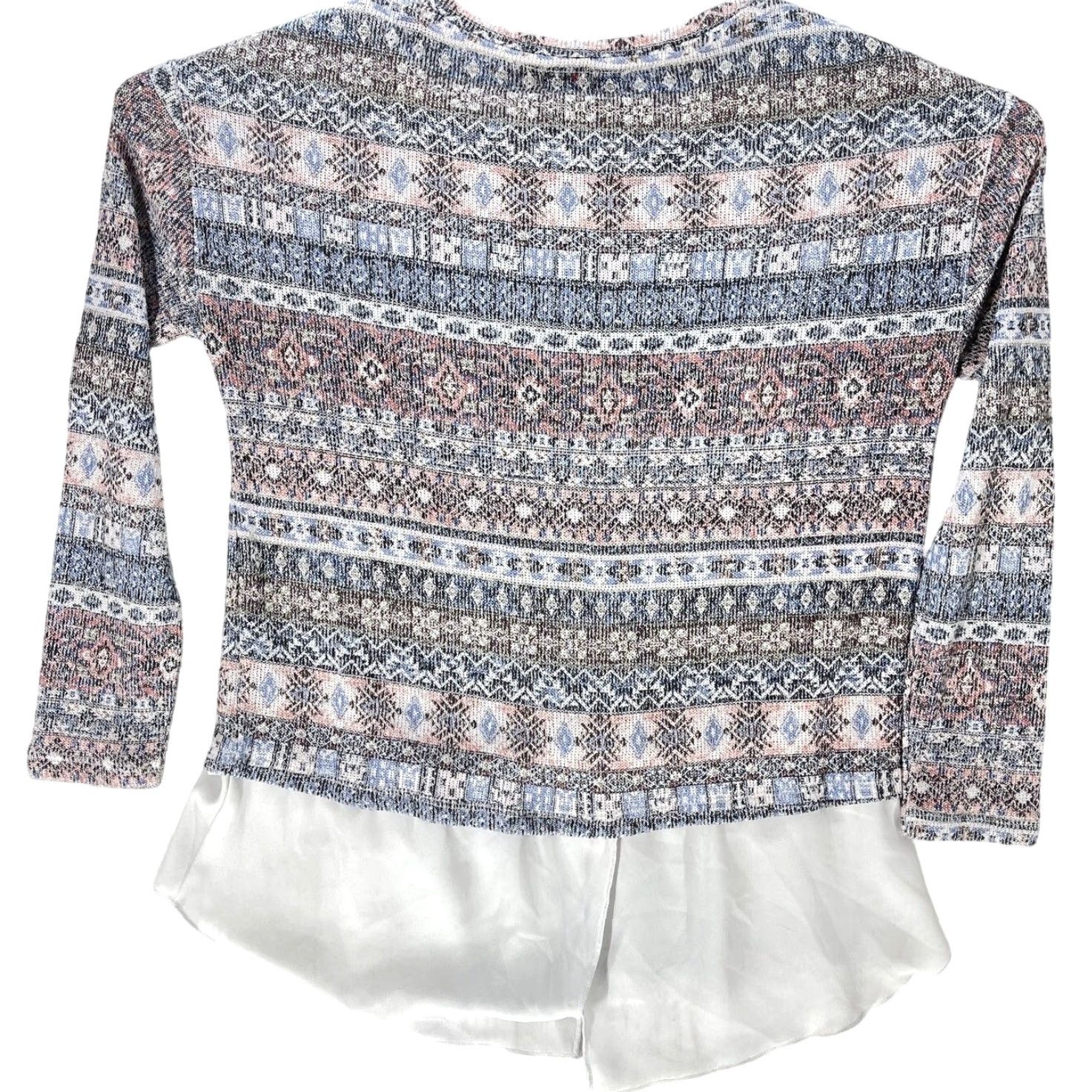 Vintage kiara Blouse Women S Blue Pink Layered Look Preppy Academia Retro Y2K Coquette Sl One Word: Blouse? Wait Size S / US 4 / IT 40 - 4 Thumbnail