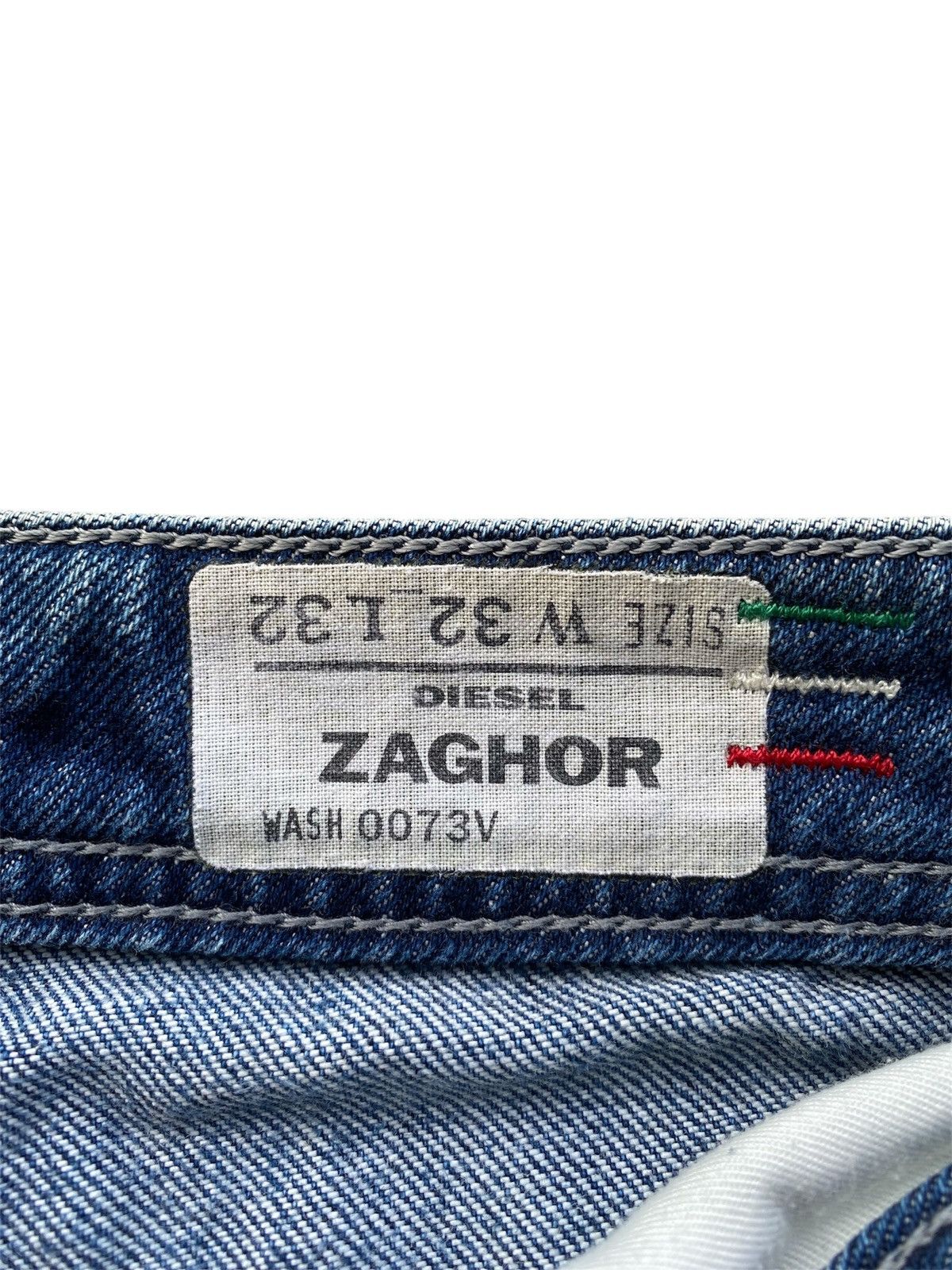 Diesel × Vintage Y2K DIESEL Zaghor Heavyweight Distressed Blue Washed Denim Size US 32 / EU 48 - 6 Thumbnail