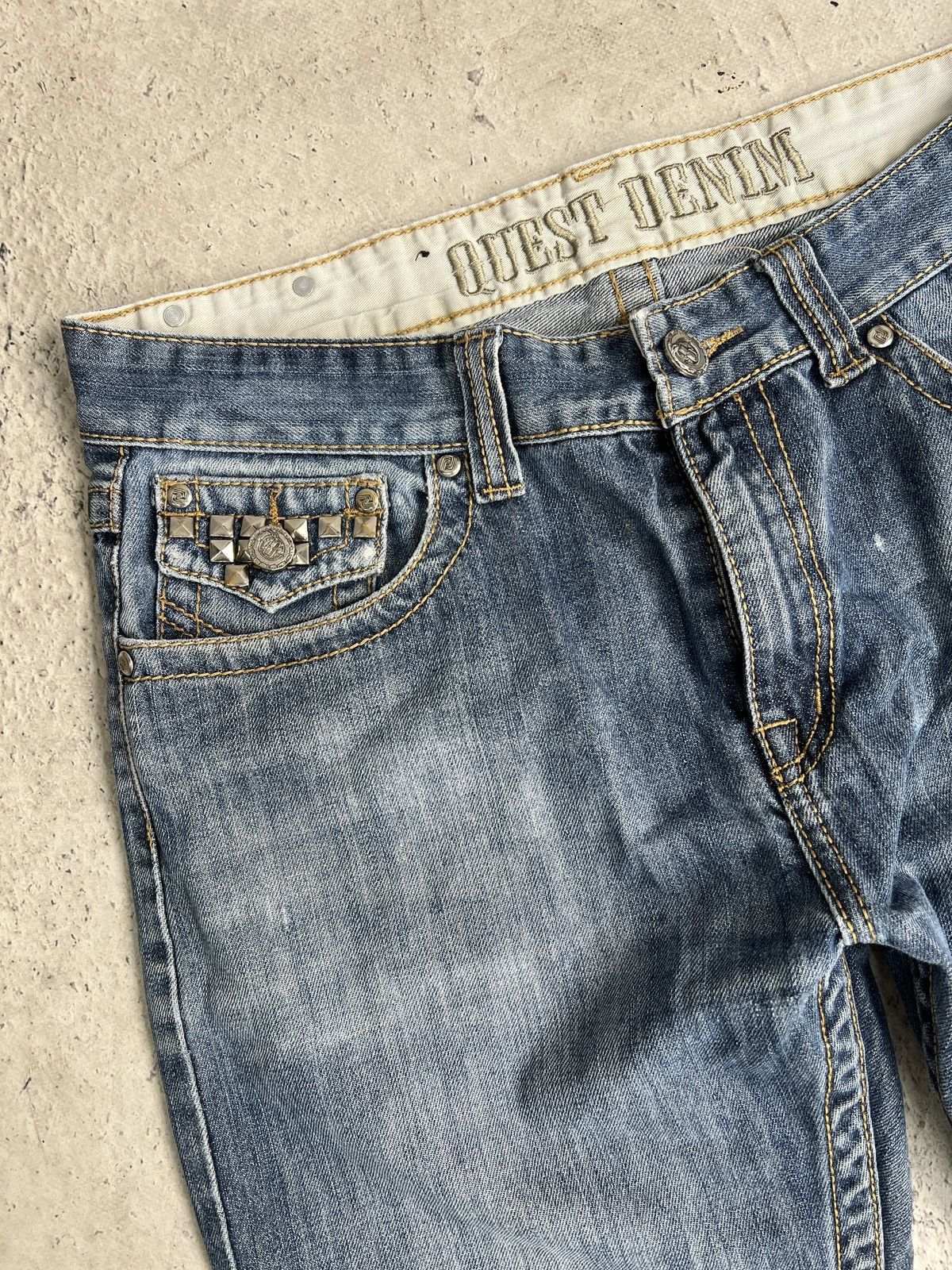 Junya Watanabe Junya watanbe style studded distressed pants true religion Size US 32 / EU 48 - 4 Thumbnail