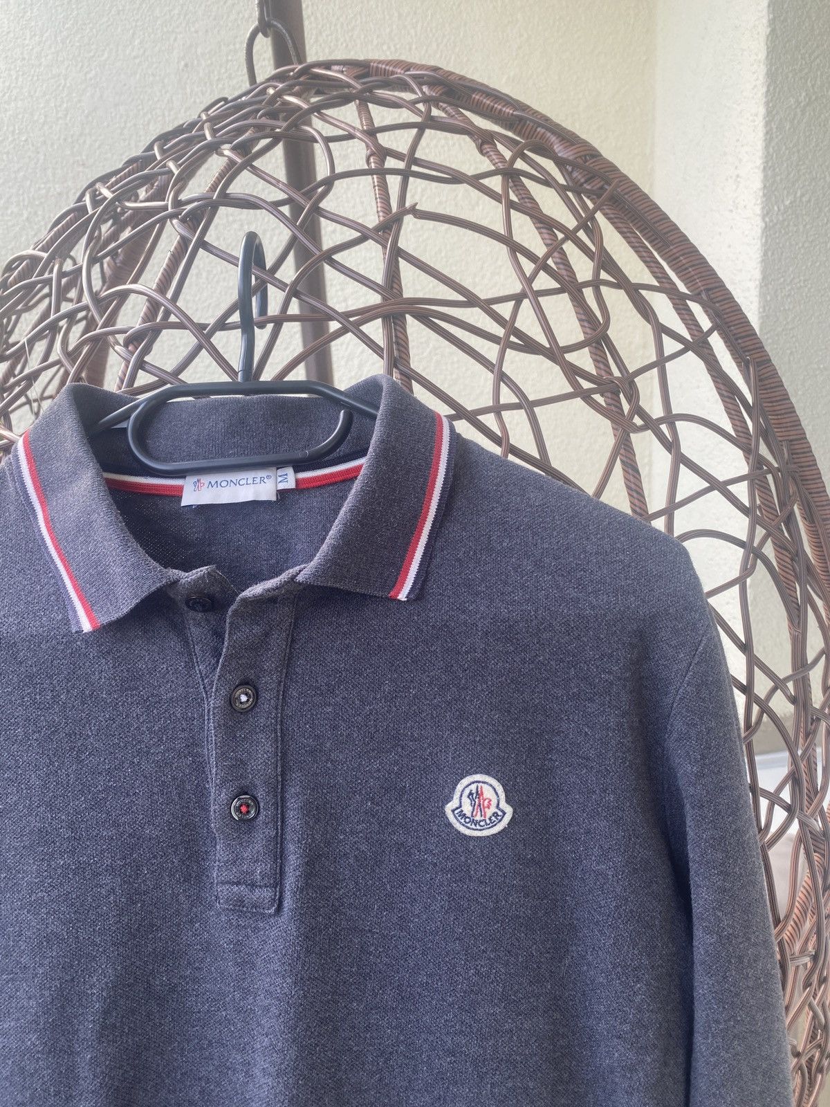 Moncler Moncler lonsleeve polo luxury shirt Size US M / EU 48-50 / 2 - 6 Thumbnail