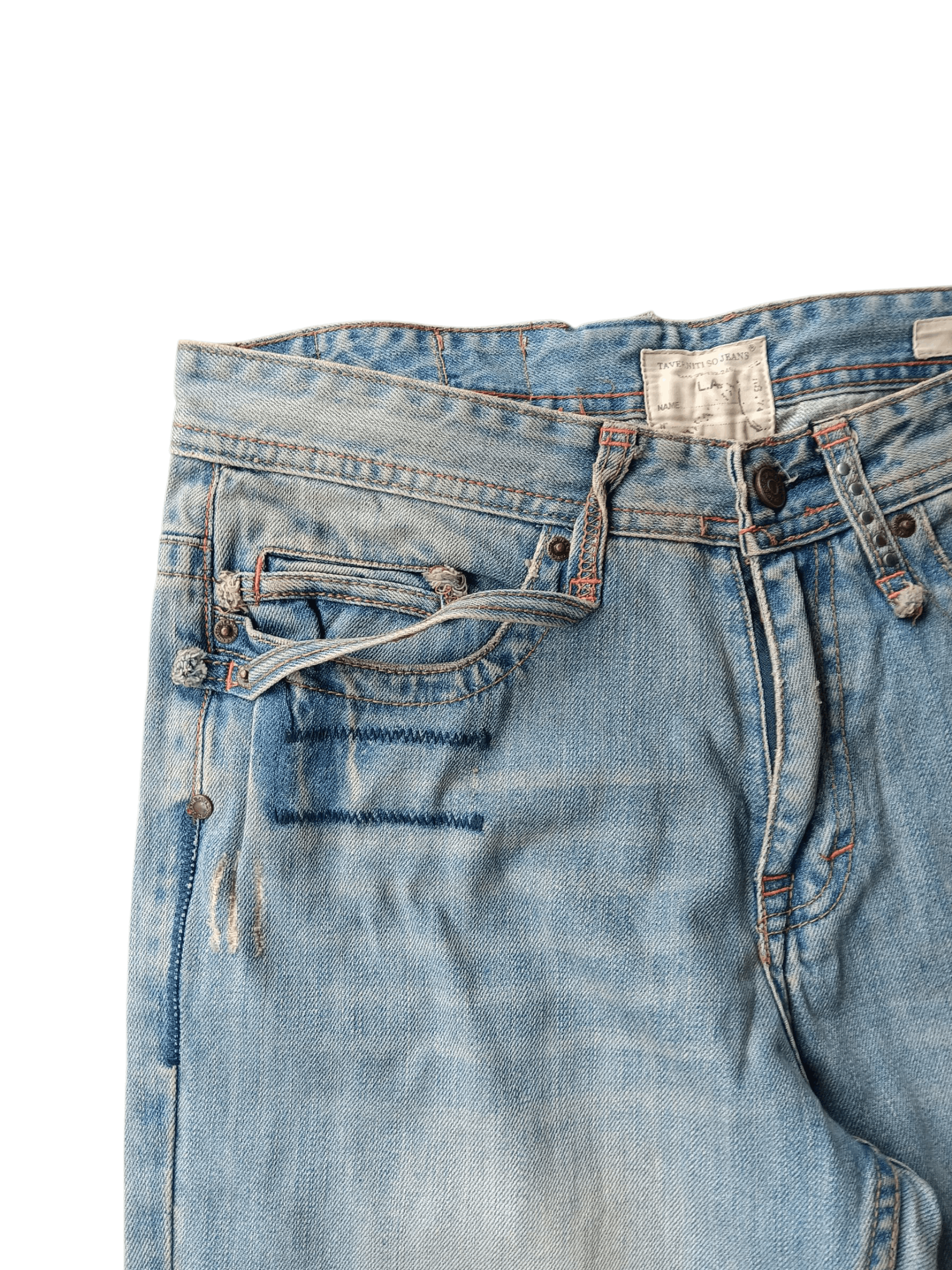 Ben Taverniti Unravel Project Ben Taverniti unravel project blue wash denim pants Size US 32 / EU 48 - 9 Thumbnail