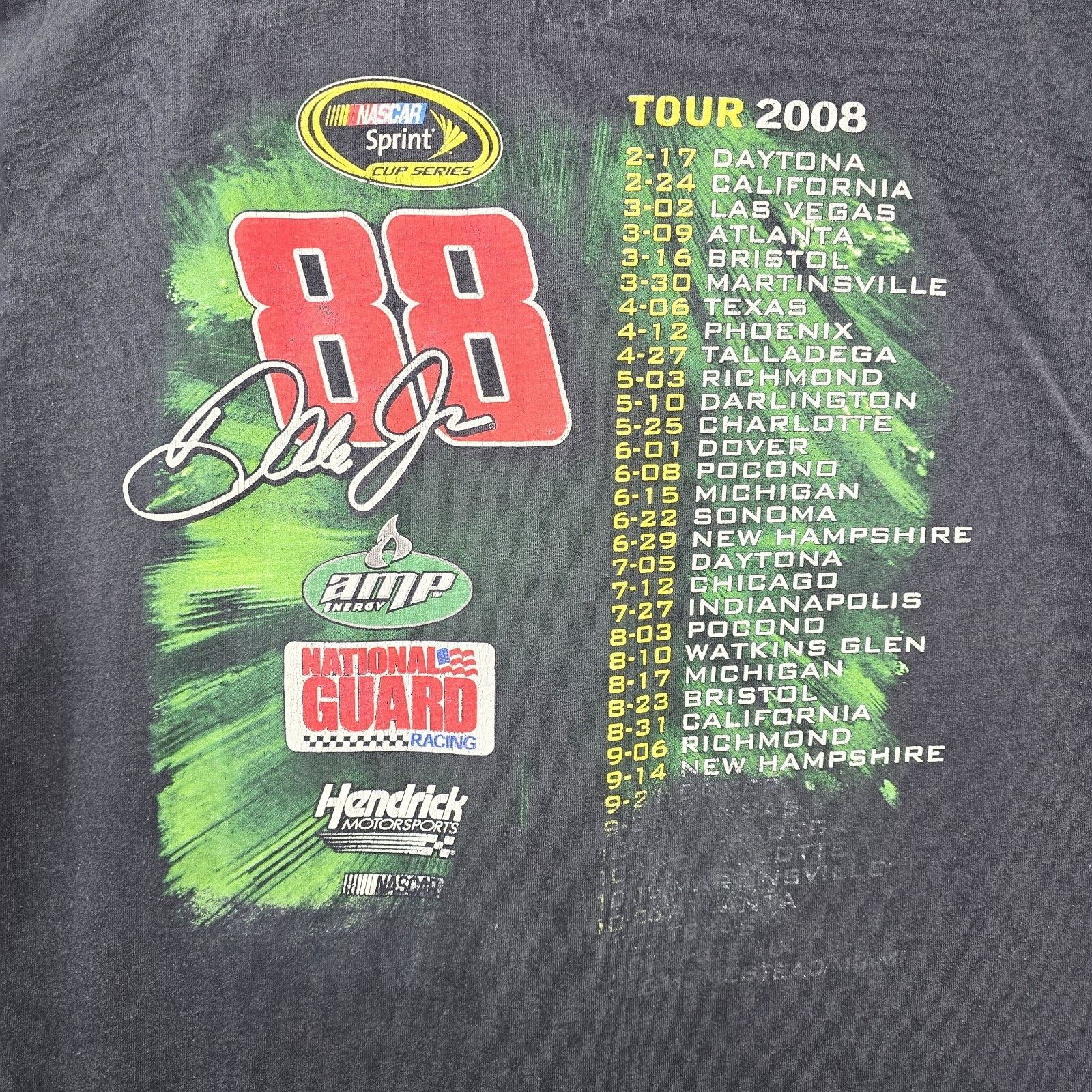 NASCAR Chase Authentic Dale Earnhardt Jr. 2008 Tour Shirt XL Nascar Size US XL / EU 56 / 4 - 7 Thumbnail
