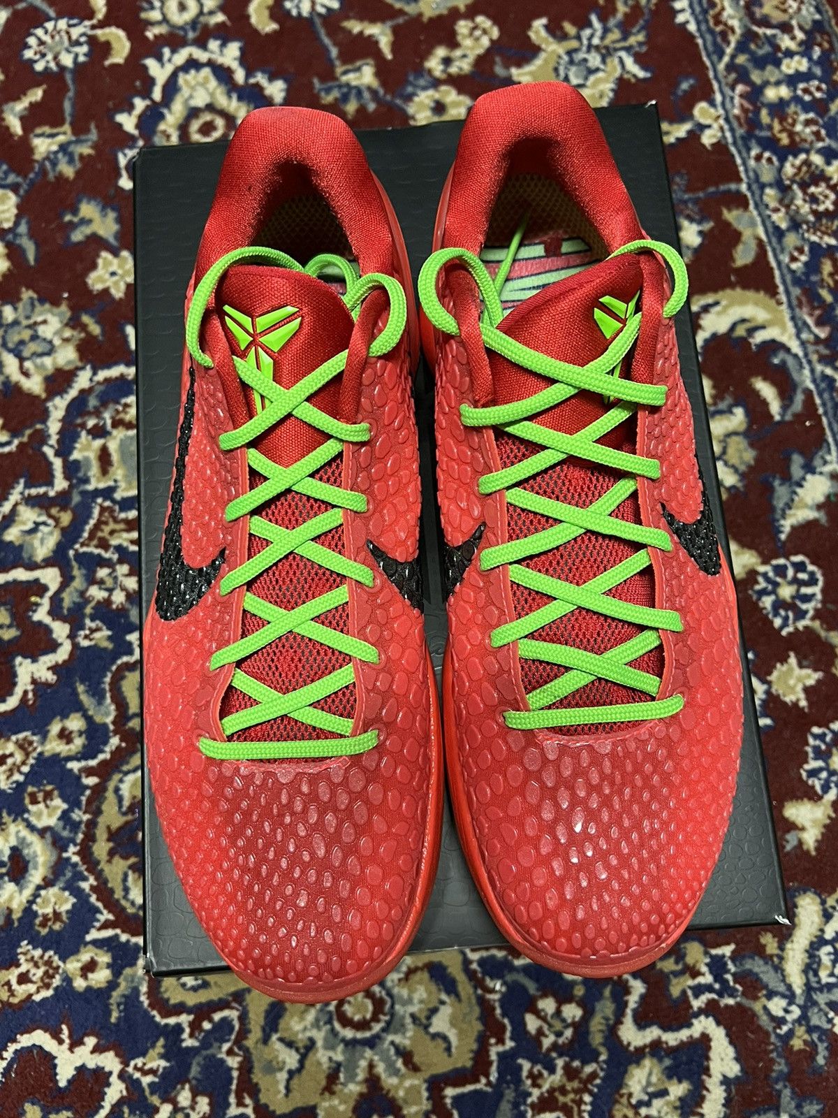 Nike Kobe 6 Protro “ reverse grinches” Size US 8.5 / EU 41-42 - 1 Thumbnail