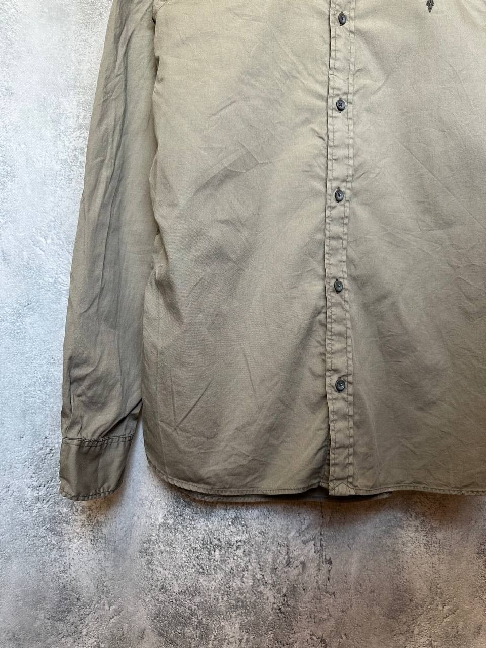 Allsaints ALLSAINTS Redondo Shirt Long Sleeve Gray Button Up Size US S / EU 44-46 / 1 - 7 Thumbnail