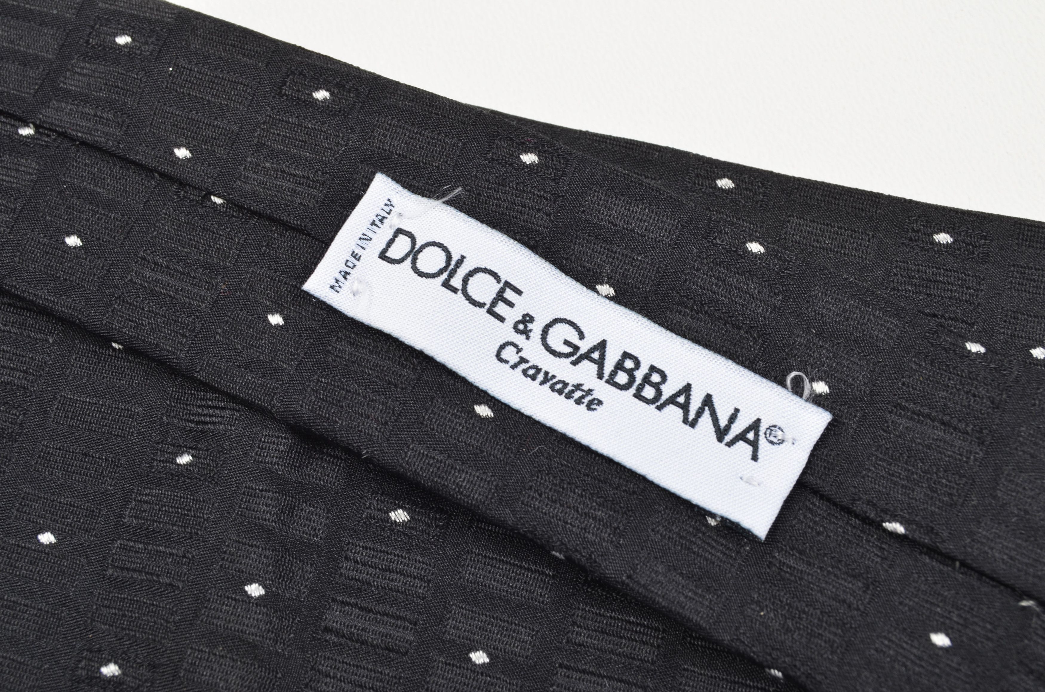 Dolce & Gabbana Dolce & Gabbana Cravatte Silk Micro Dot Pattern Designer Tie Size ONE SIZE - 6 Thumbnail