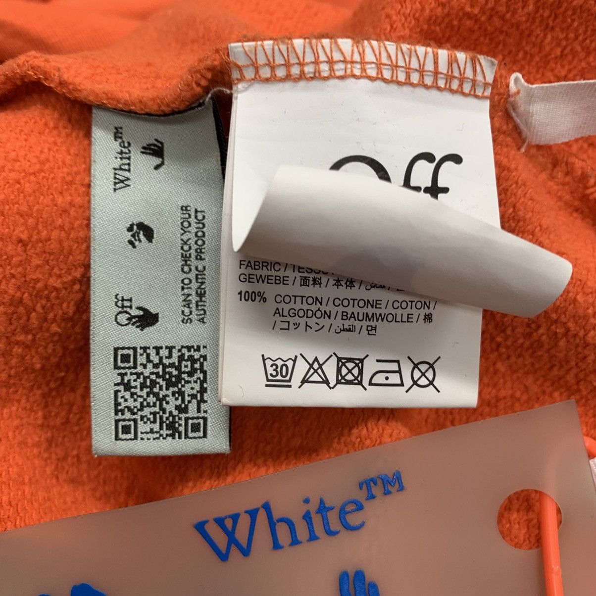 Off-White Off White Medium Hoodie Stencil Arrows Orange Hoodie Virgil Size US M / EU 48-50 / 2 - 9 Thumbnail