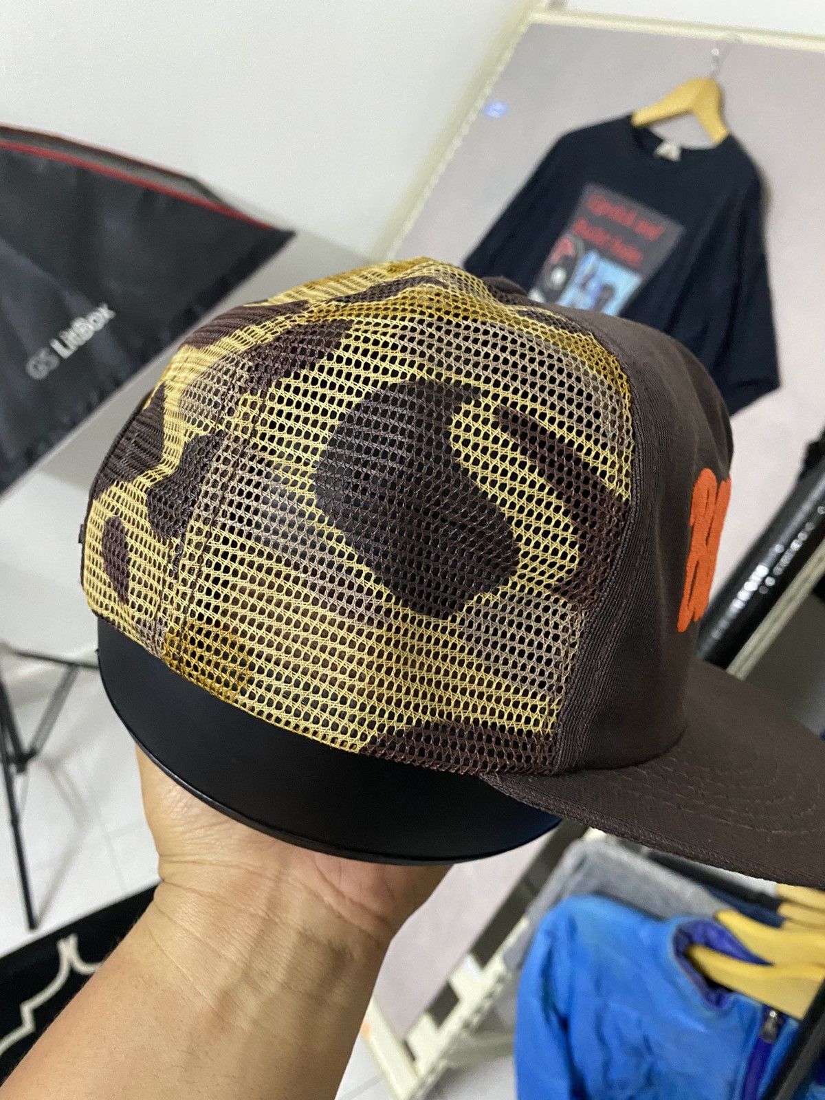 Vintage Beautiful 🔥Vintage 90s Buck stop Trucker Cap Hat Size ONE SIZE - 2 Thumbnail