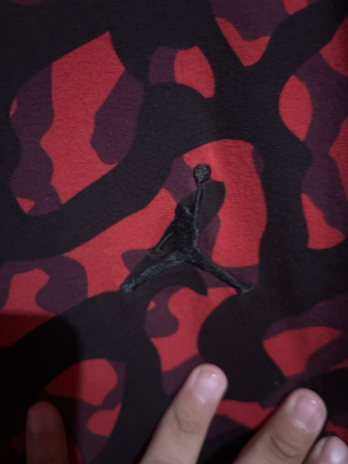 Jordan Brand Red & Black Camo Tee Size US XXL / EU 58 / 5 - 2 Thumbnail