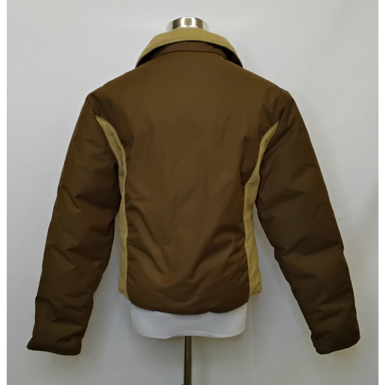 Other Comfy Down Jacket Women's S Brown Corduroy Accent 1970s USA Size S / US 4 / IT 40 - 3 Thumbnail