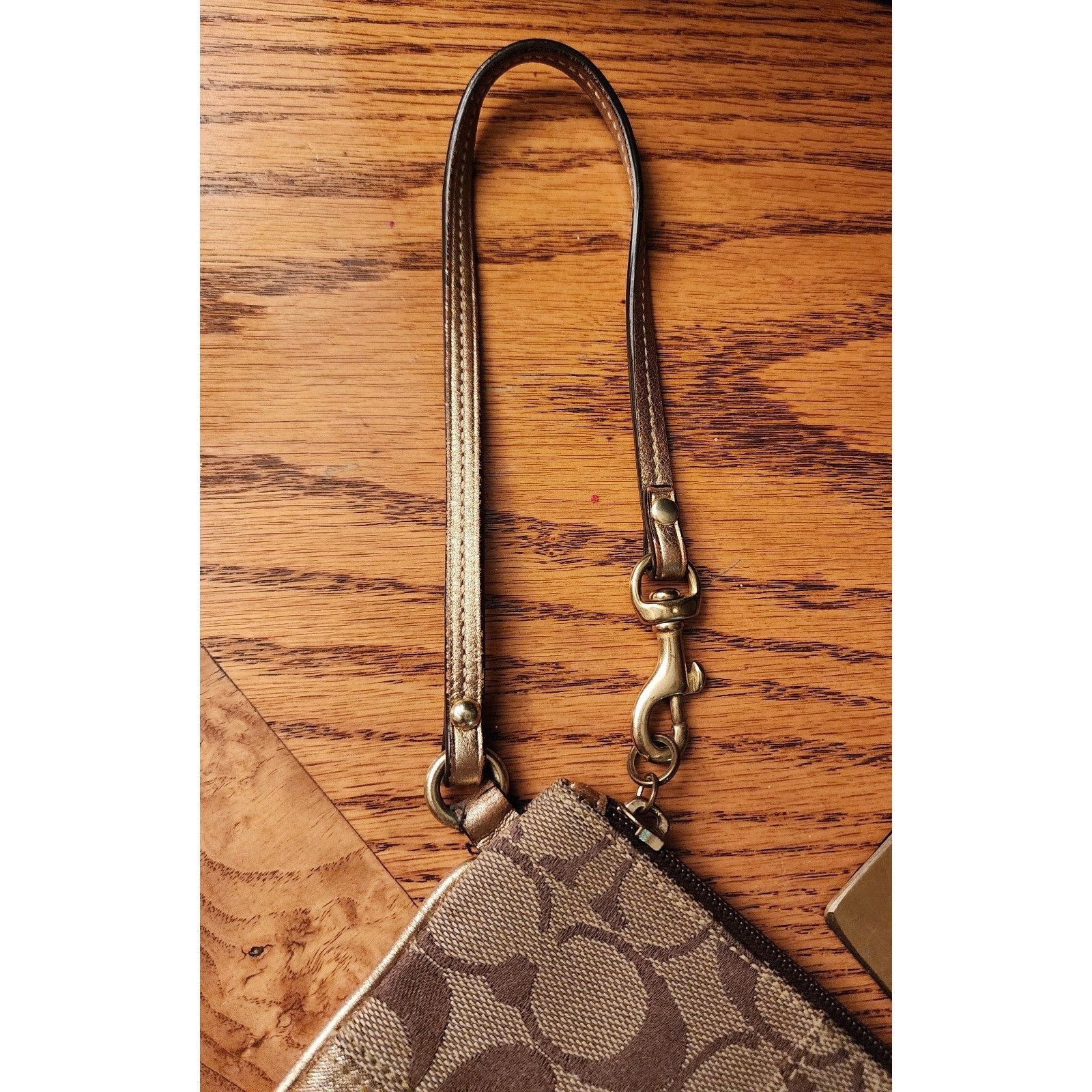 Coach Coach Brown Signature Wristlet Coin Purse Size ONE SIZE - 9 Thumbnail