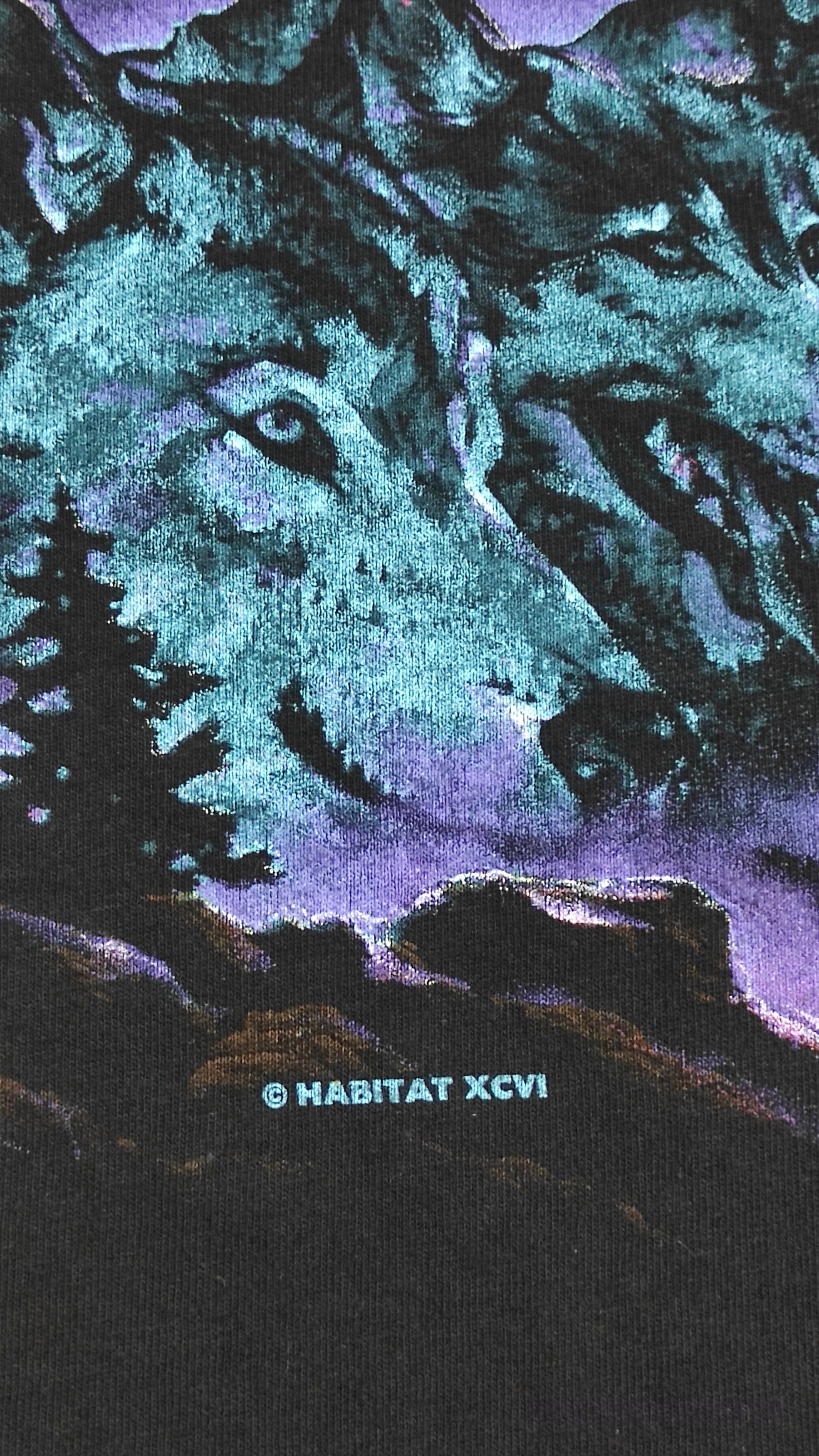 Habitat Vintage 1996 HABITAT WOLF AND THUNDER LIGHTNING OVP TEE Size US L / EU 52-54 / 3 - 6 Thumbnail
