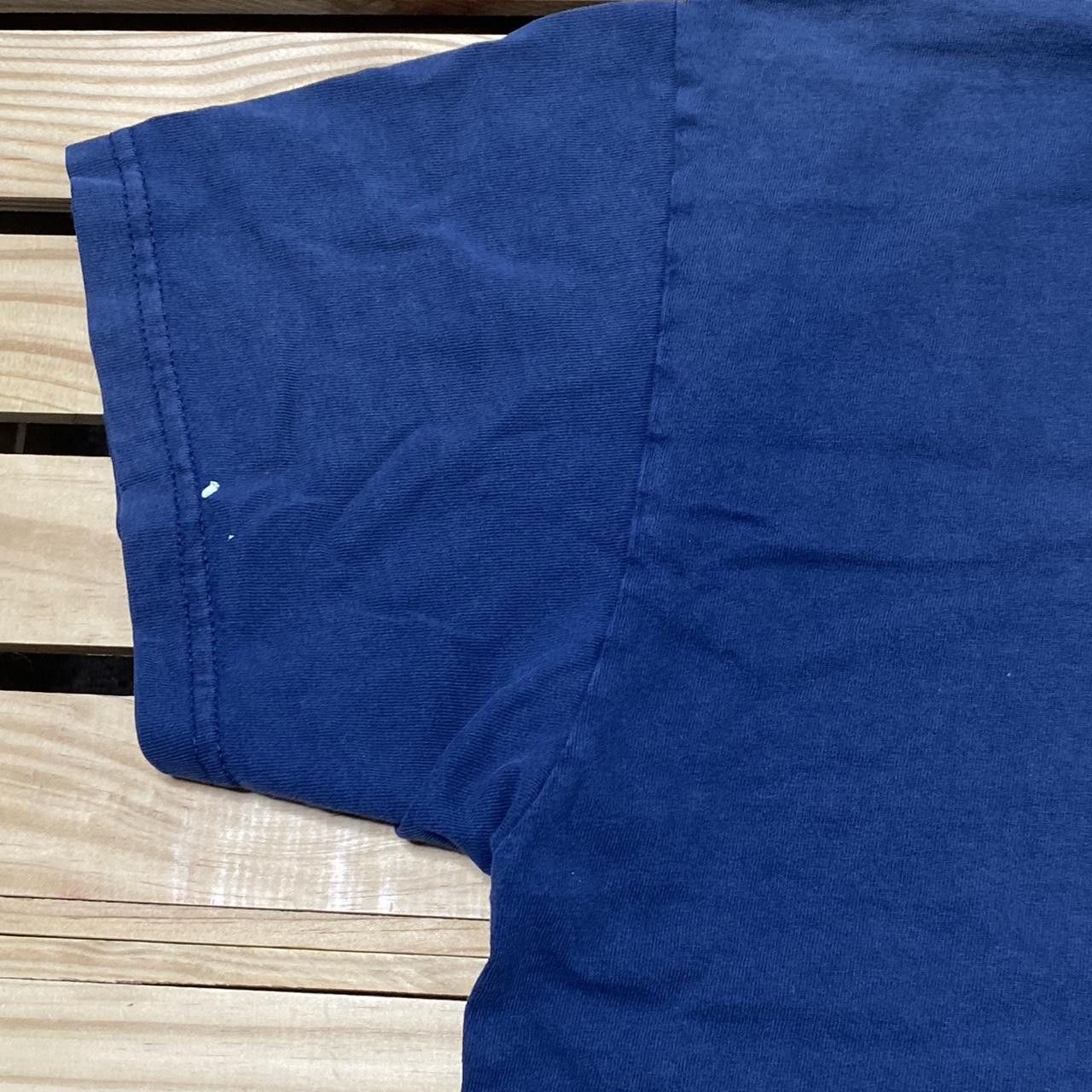 Nike Vintage Nike Faded Navy Blue Embroidered Tee Size Large Size US L / EU 52-54 / 3 - 5 Thumbnail