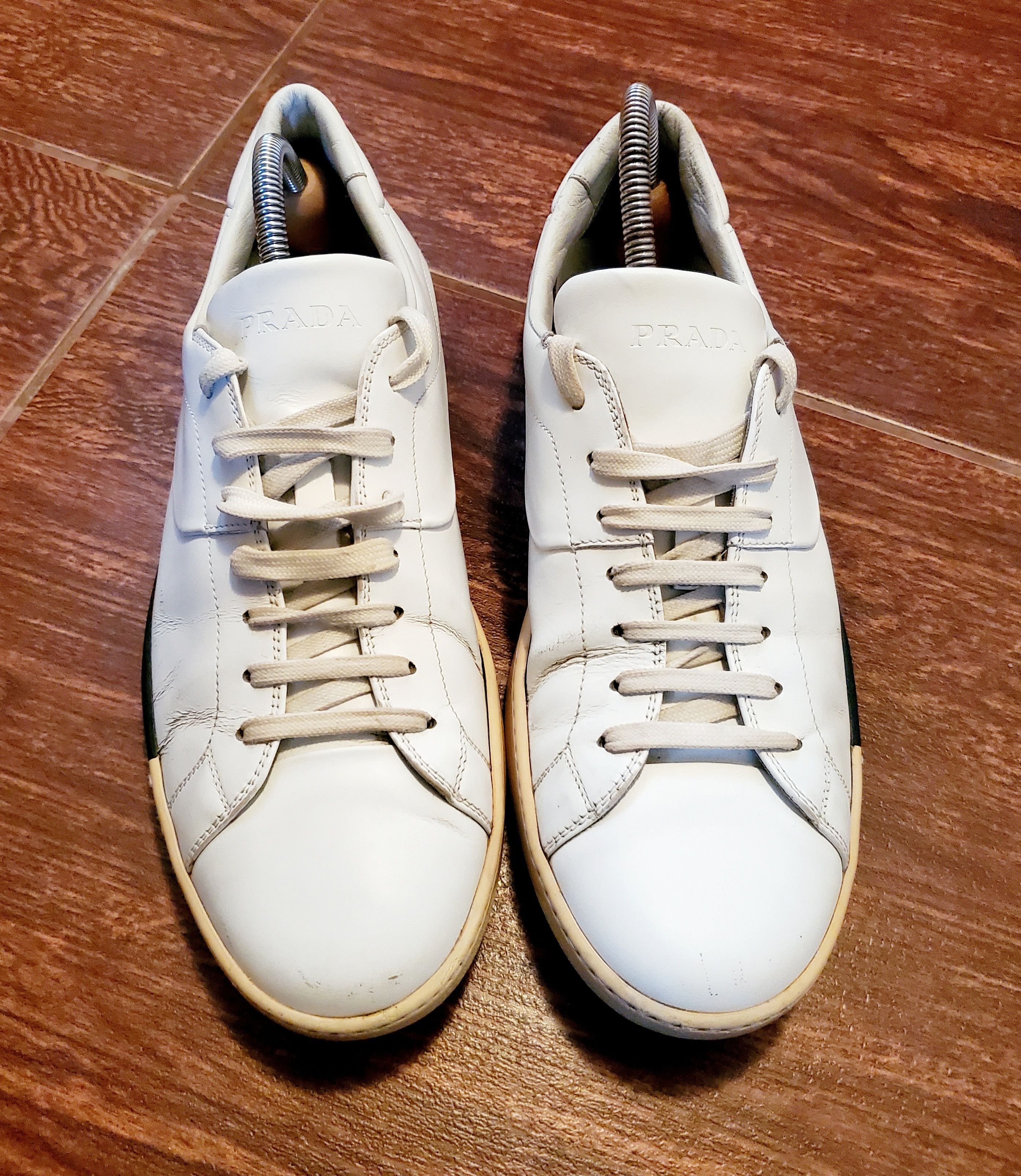 Prada Prada Sport Leather Sneakers size 42,5, 43 Size US 9.5 / EU 42-43 - 2 Thumbnail