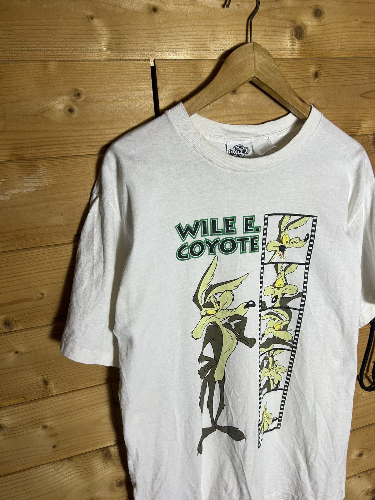 Warner Bros Vintage 1991 Warner Bros Wile Coyote t shirt Size US L / EU 52-54 / 3 - 2 Thumbnail