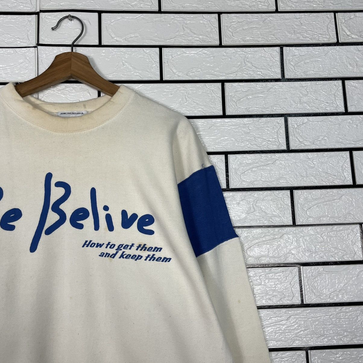 Japanese Brand Be Belive Crewneck Sweatshirt Size US M / EU 48-50 / 2 - 5 Thumbnail