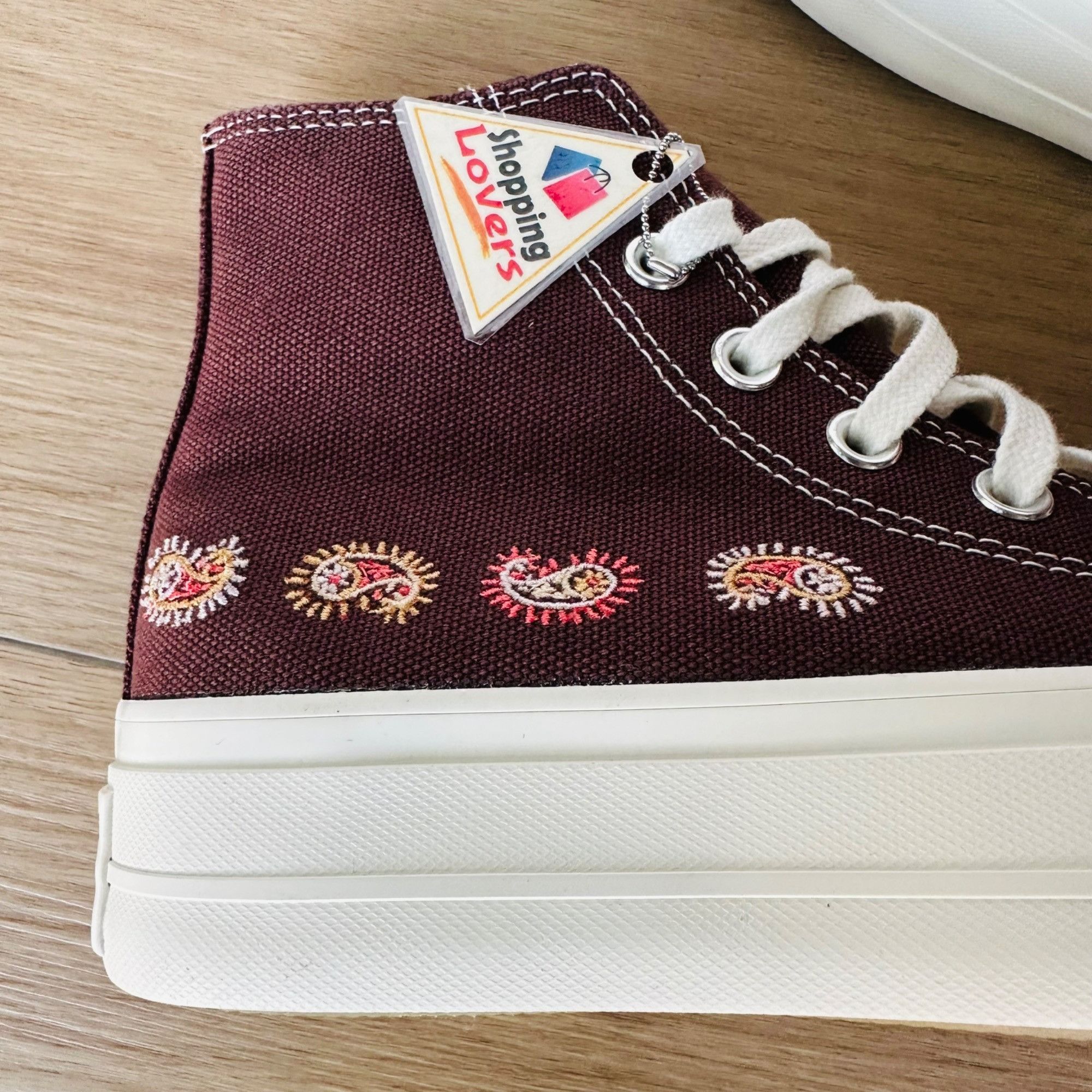 Converse ⭐Converse Chuck Taylor Lift Platform Embroidered Sz 6 Womens Size US 6 / IT 36 - 12 Thumbnail