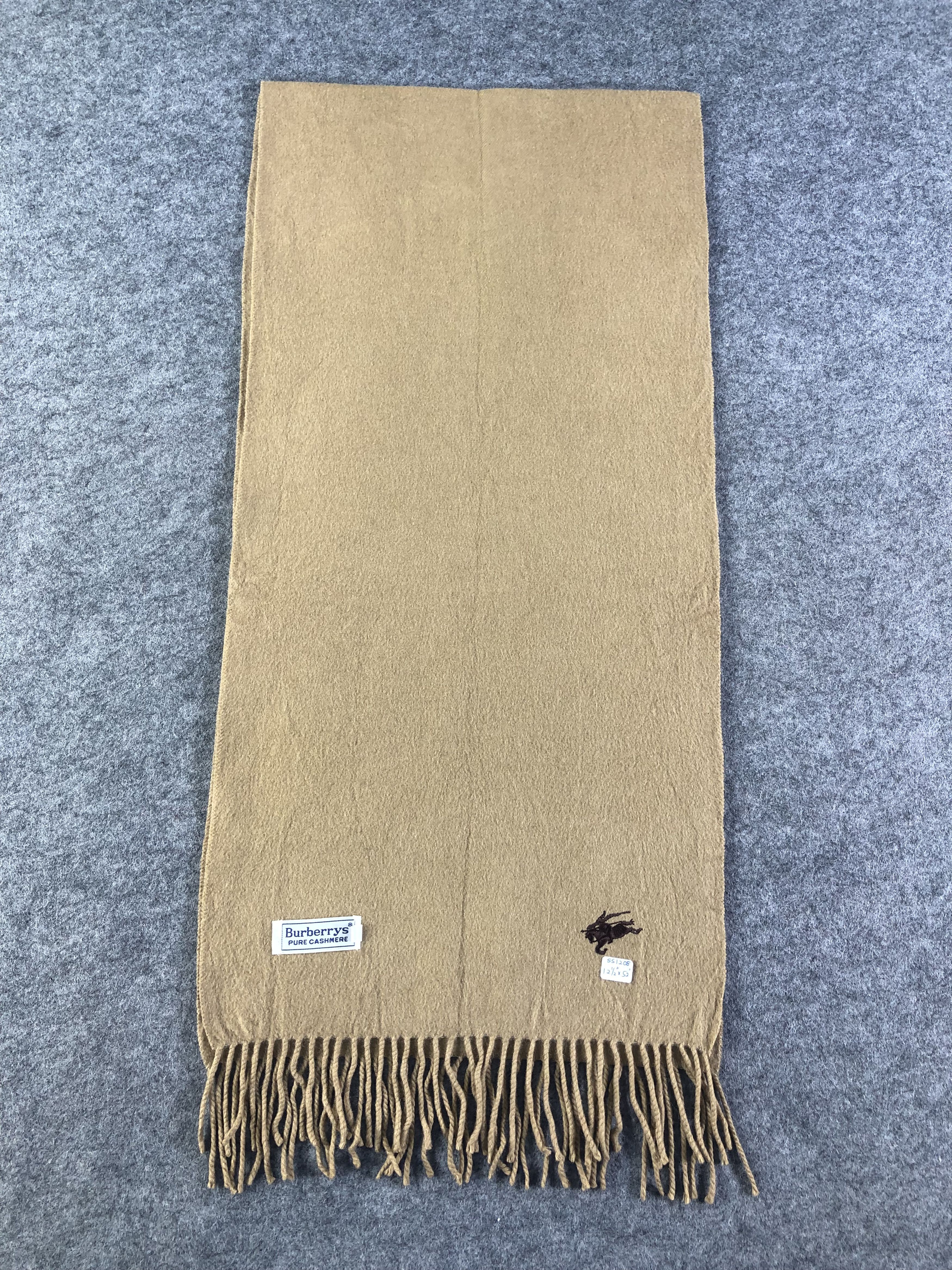 Burberry Burberry Pure Cashmere Scarf / Muffler / Neckwear Size ONE SIZE - 2 Thumbnail