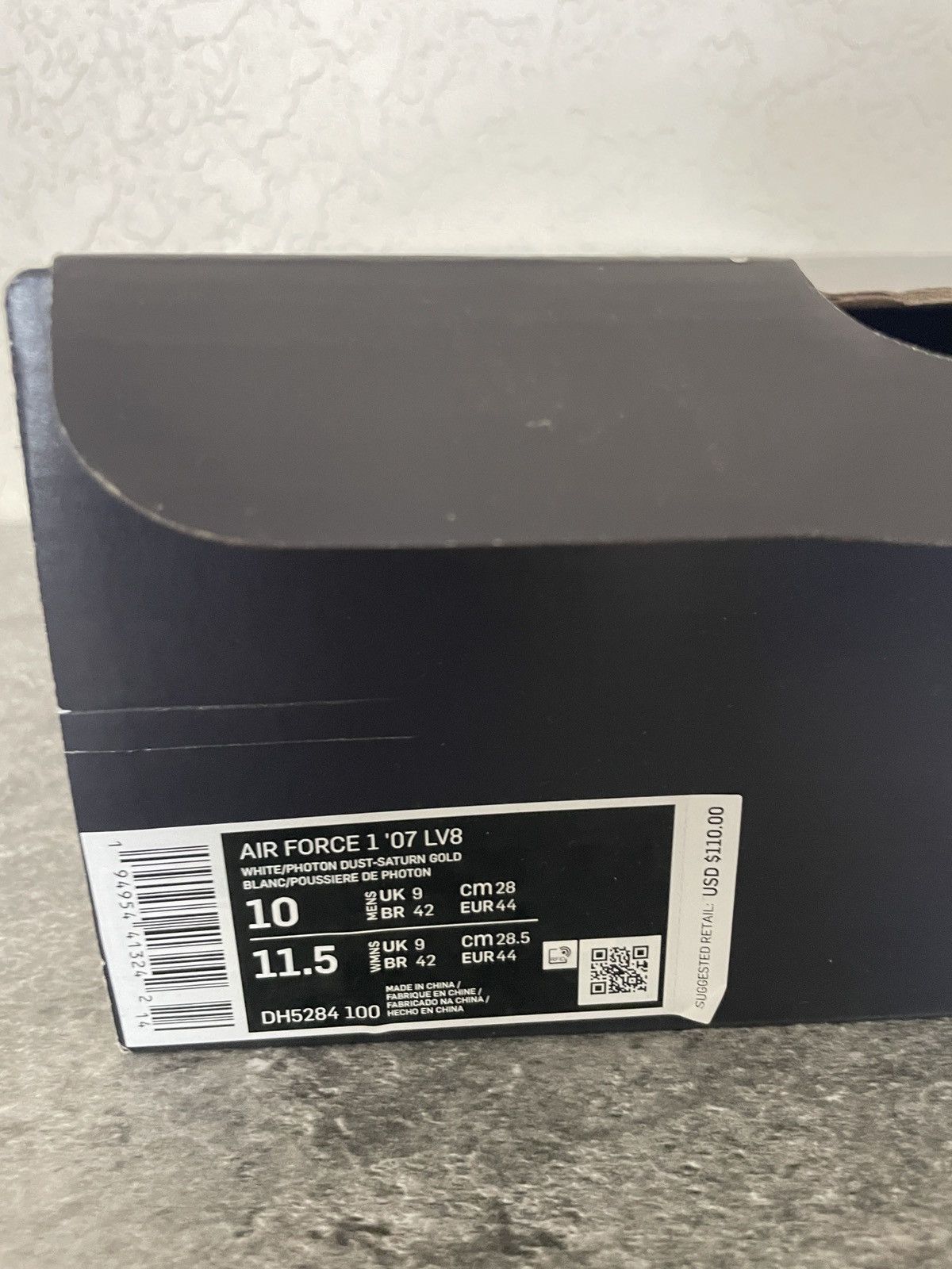 Nike AF-1 07 LV8 (Gold Link Zebra) Size US 10 / EU 43 - 8 Thumbnail