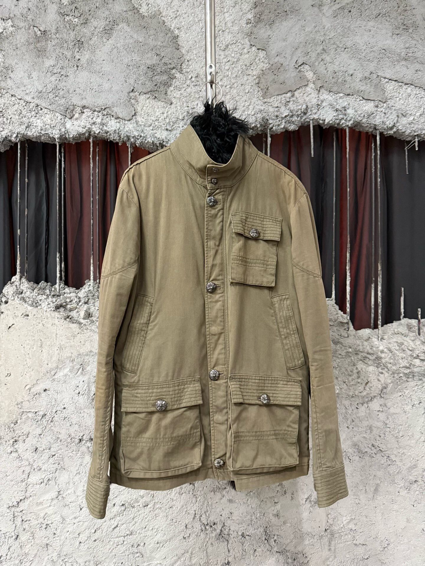 Chrome Hearts chrome hearts military green fur jacket Size US M / EU 48-50 / 2 - 1 Thumbnail