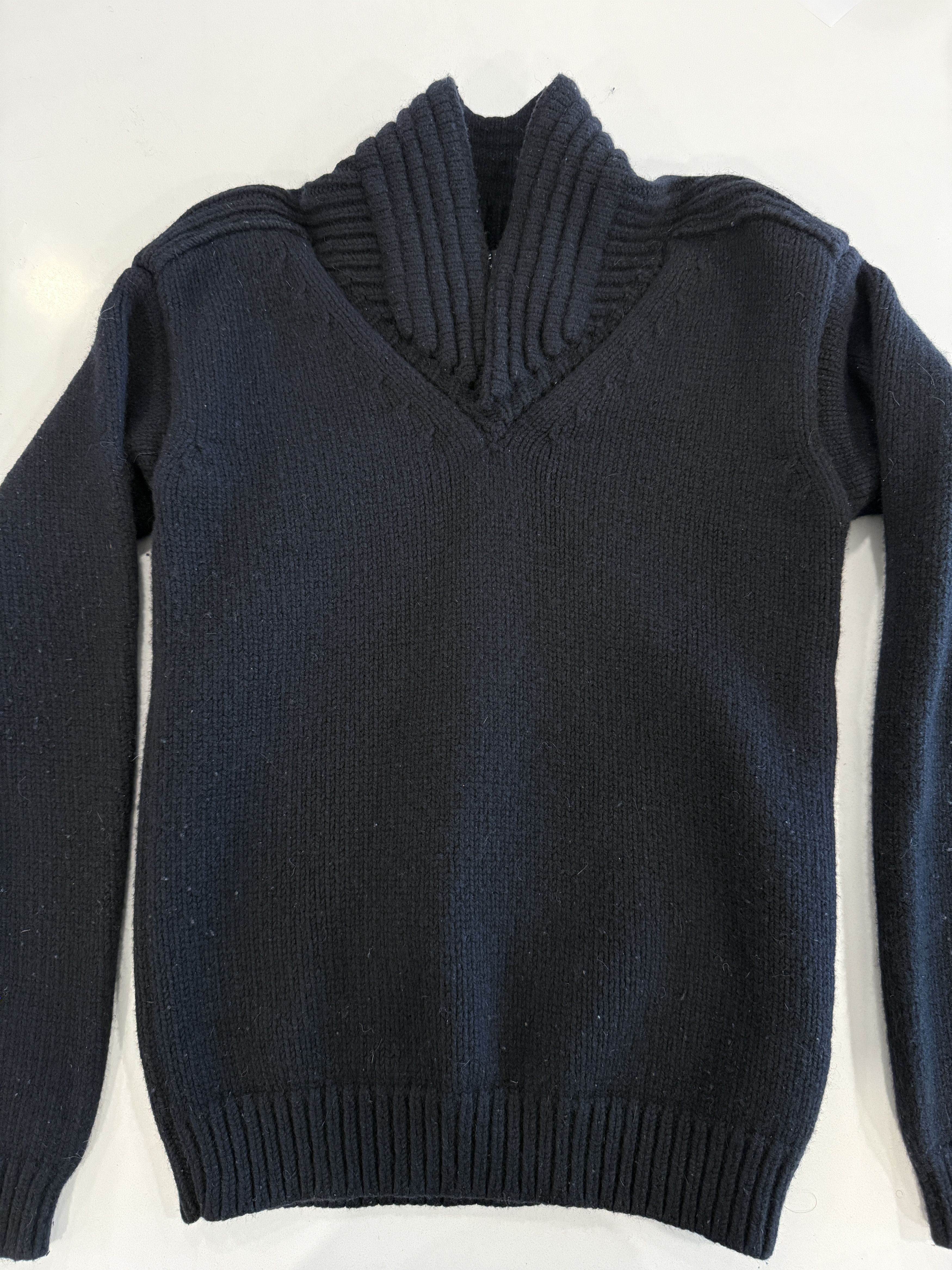 Raf Simons RAF SIMONS FW 06 RUNWAY STAND UP COLLAR JUMPER Size US S / EU 44-46 / 1 - 1 Thumbnail