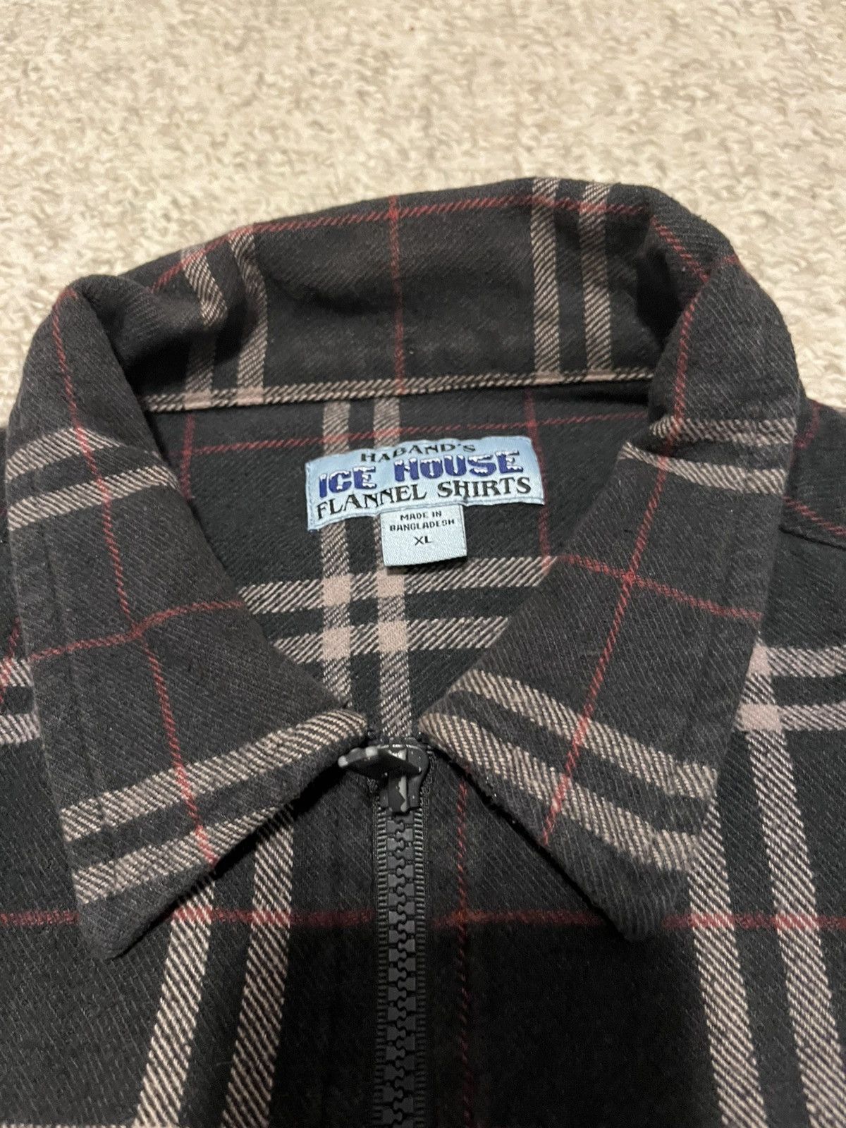 Vintage Zip-up flannel shirt Size US XL / EU 56 / 4 - 2 Thumbnail
