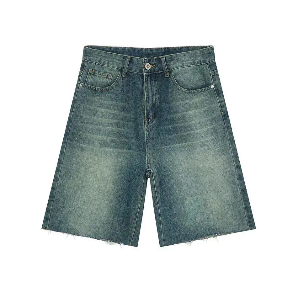 Japanese Brand Retro casual straight leg denim shorts Size US 32 / EU 48 - 5 Thumbnail