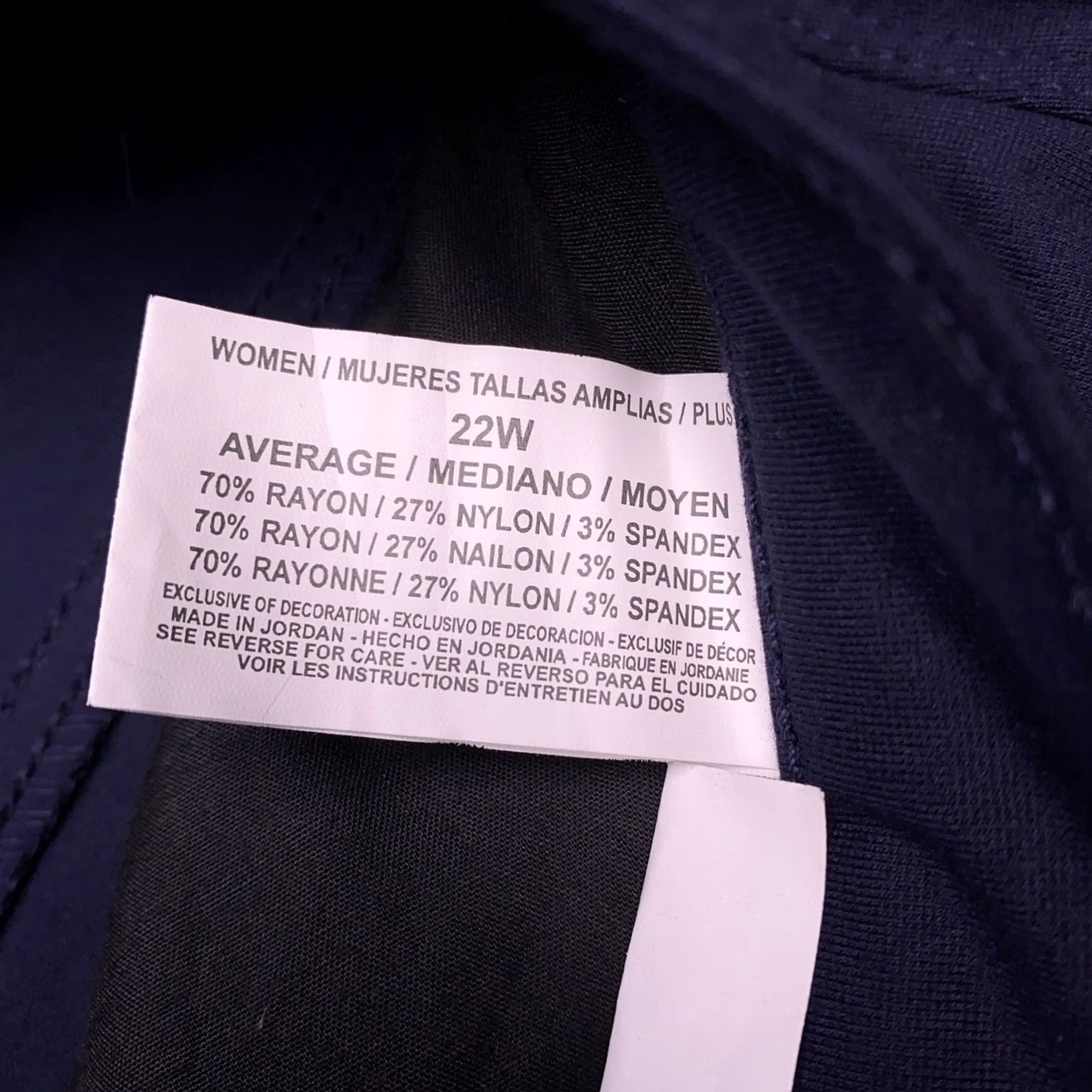 Gloria Vanderbilt Gloria Vanderbilt Amanda Jeans Heritage Fit Tapered Leg 22W Navy Blue Denim 5-Pocket Womens Plus Jeans Regular Vintage? Size 40" / US 18 - 7 Thumbnail