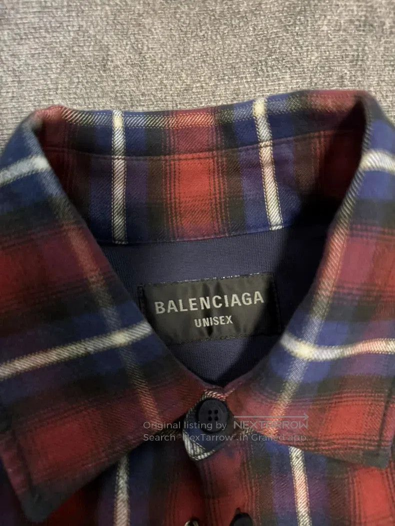 Balenciaga Balenciaga 24Winter Plaid Flannel Shirt. Size US M / EU 48-50 / 2 - 3 Thumbnail
