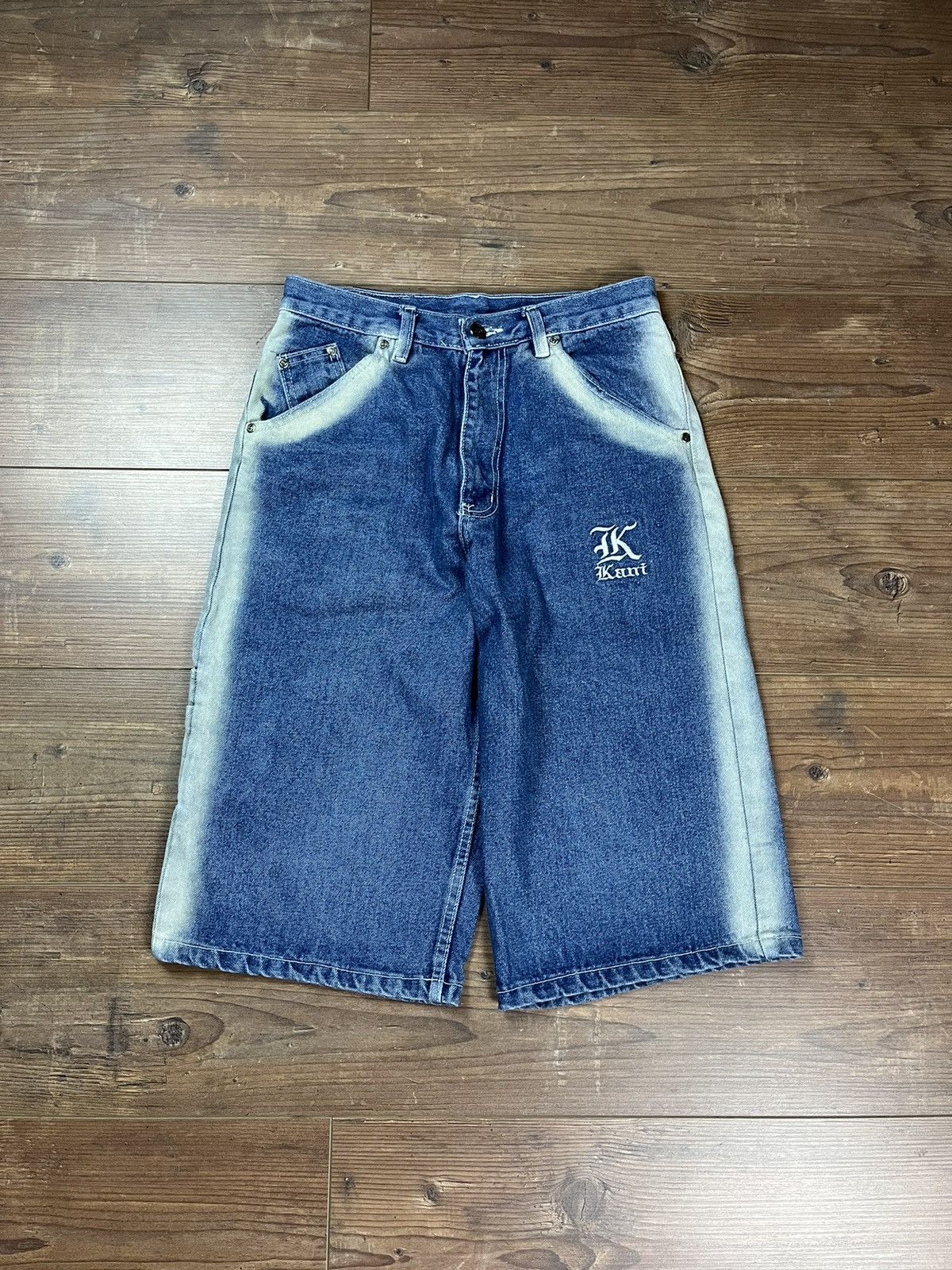 Japanese Brand Vintage 90's Karl Kani Jorts Baggy Shorts Pants Y2K Size US 30 / EU 46 - 6 Thumbnail
