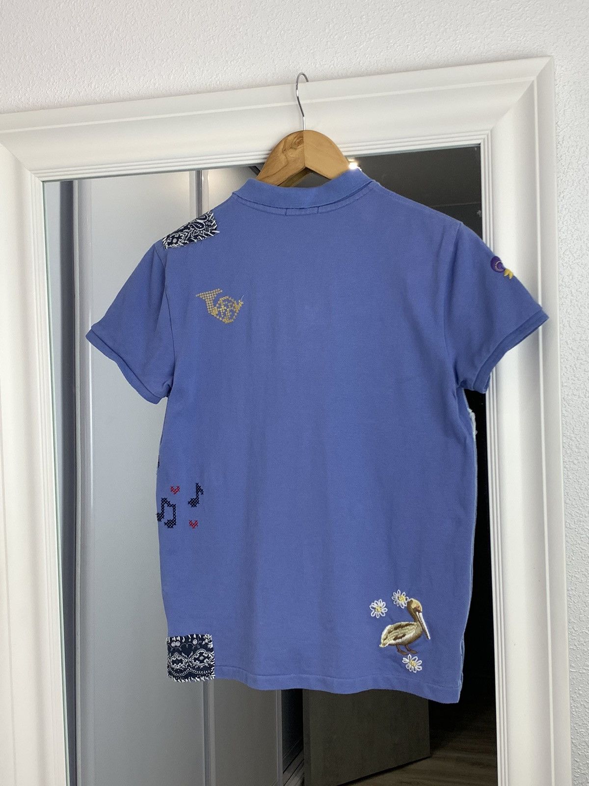 Ralph Lauren Polo Ralph Lauren Blue Embroidered Polo Shir Art Polo Size:S Size S / US 4 / IT 40 - 14 Thumbnail