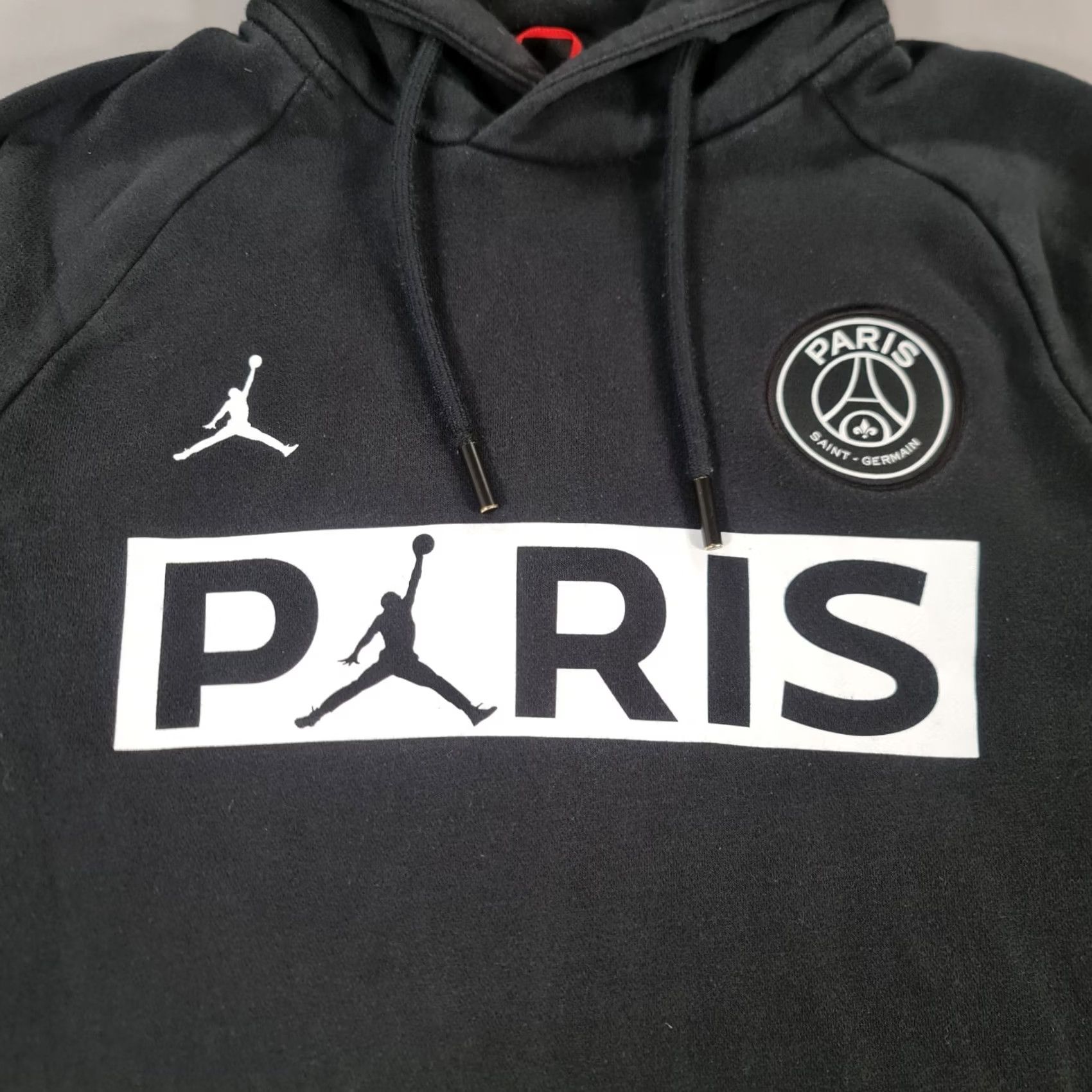 Jordan Brand Jordan Mens Hoodie Black Medium Big Jumpman Logo Paris Saint Germain PSG Fleece Size US M / EU 48-50 / 2 - 3 Thumbnail