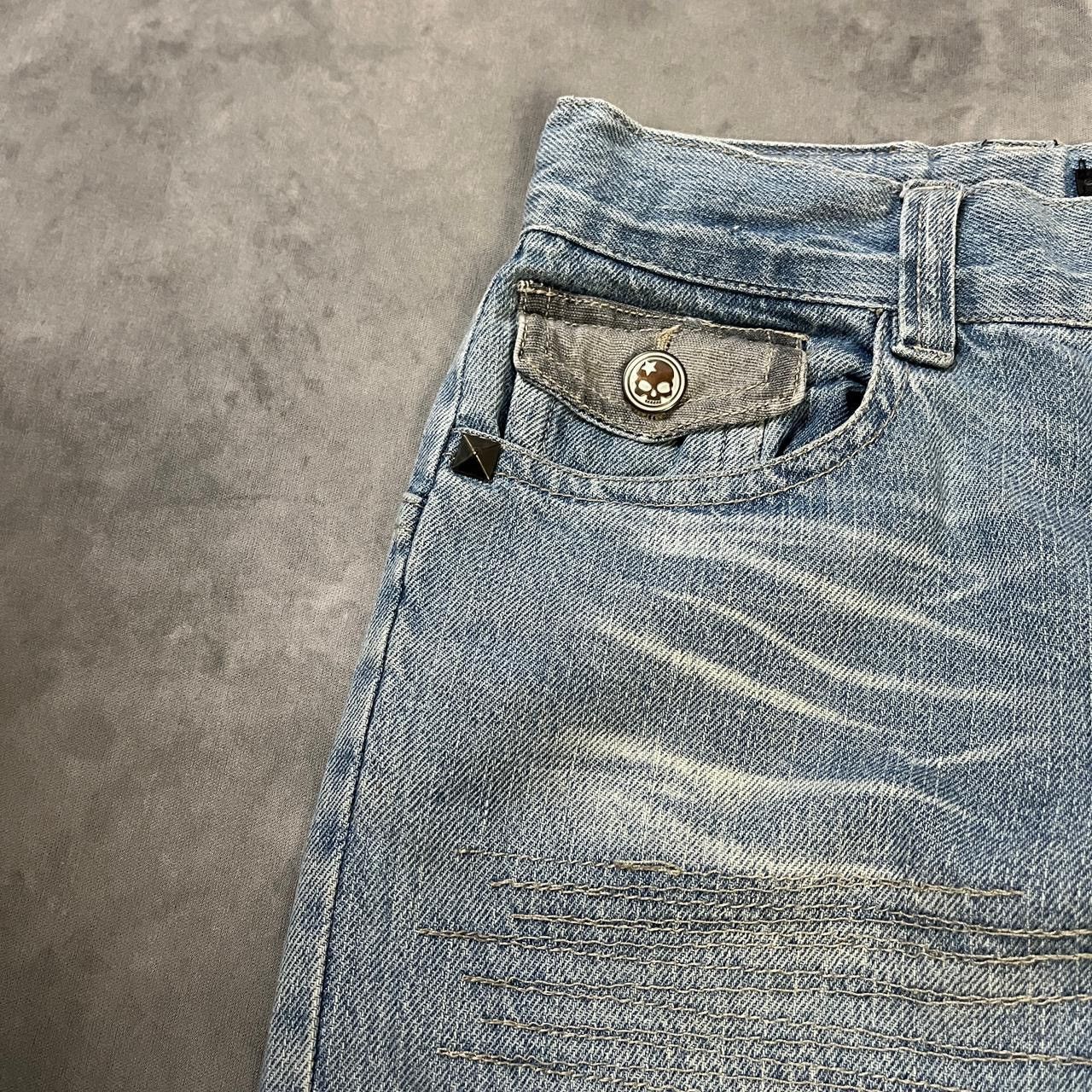Kapital 2000s Japanese Hysteric Acne Skull Wash Denim y2k Lgb Ifsix Size 24" / US 00 / IT 34 - 5 Thumbnail