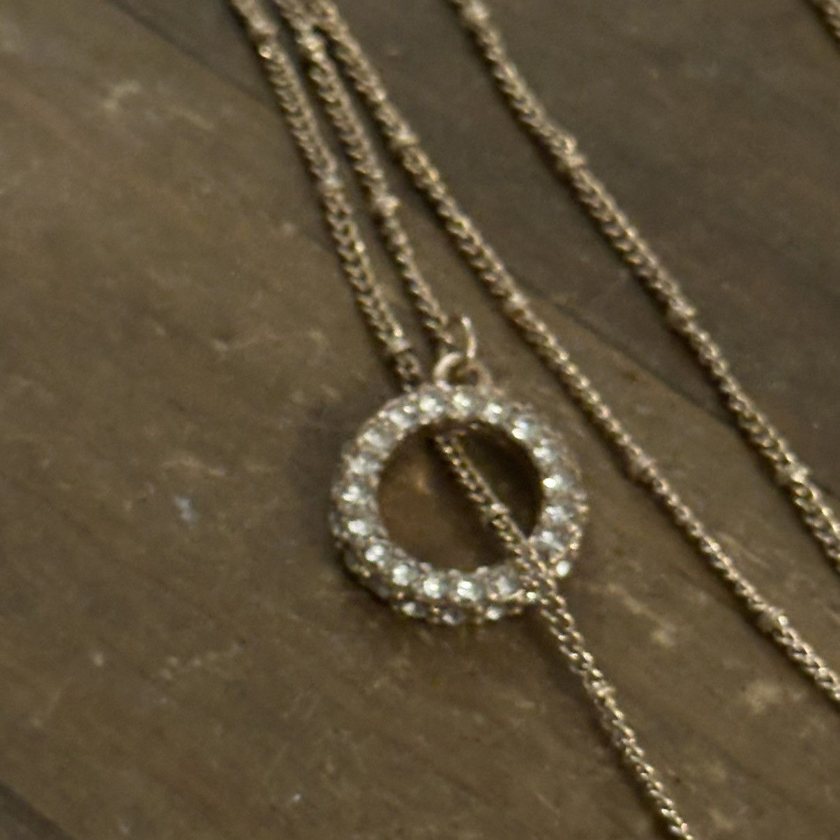 Other Gold tone druzy teardrop lariat necklace Size ONE SIZE - 3 Thumbnail