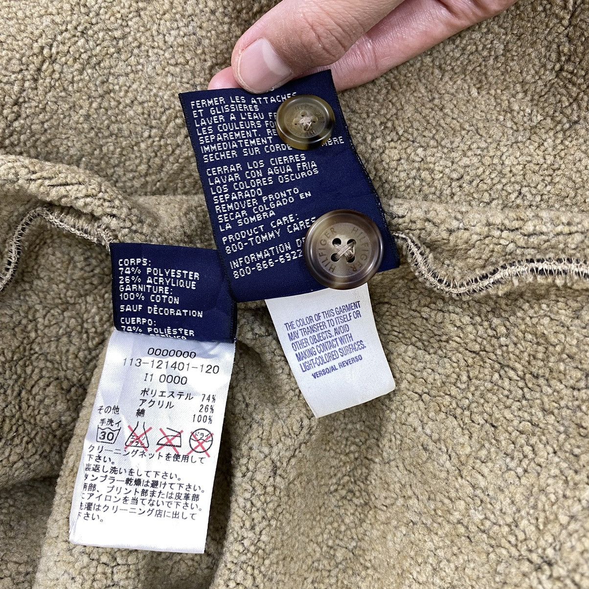 Tommy Hilfiger Vintage TOMMY HILFIGER Sherpa Inside Button Up Cream Casual Size US L / EU 52-54 / 3 - 8 Thumbnail
