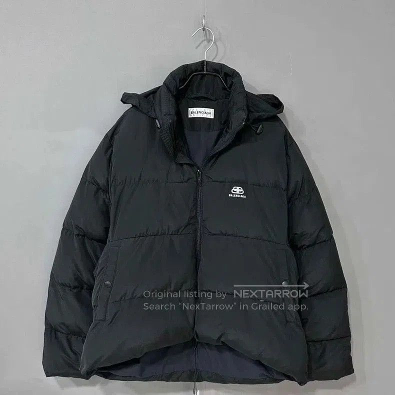 Balenciaga Lock Logo Cotton Coat.