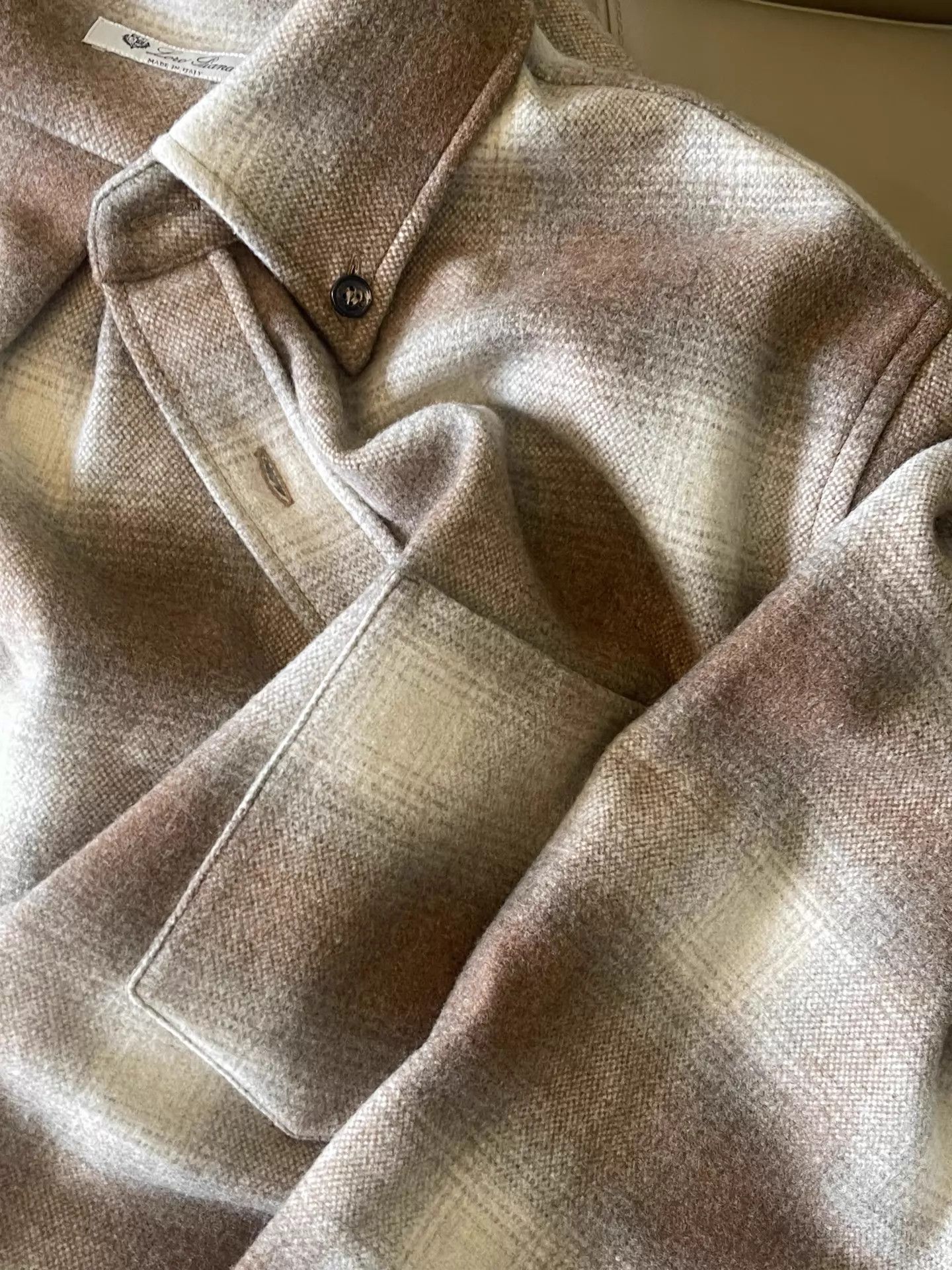 Loro Piana Loro Piana Classic Check Cashmere LS Shirt S - Edison Chen Worn Size S / US 4 / IT 40 - 7 Thumbnail