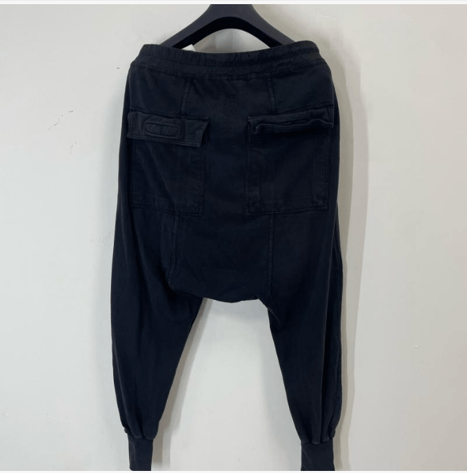 Rick Owens Rick Owens Black Drawstring Sweatpants Size US 32 / EU 48 - 2 Thumbnail