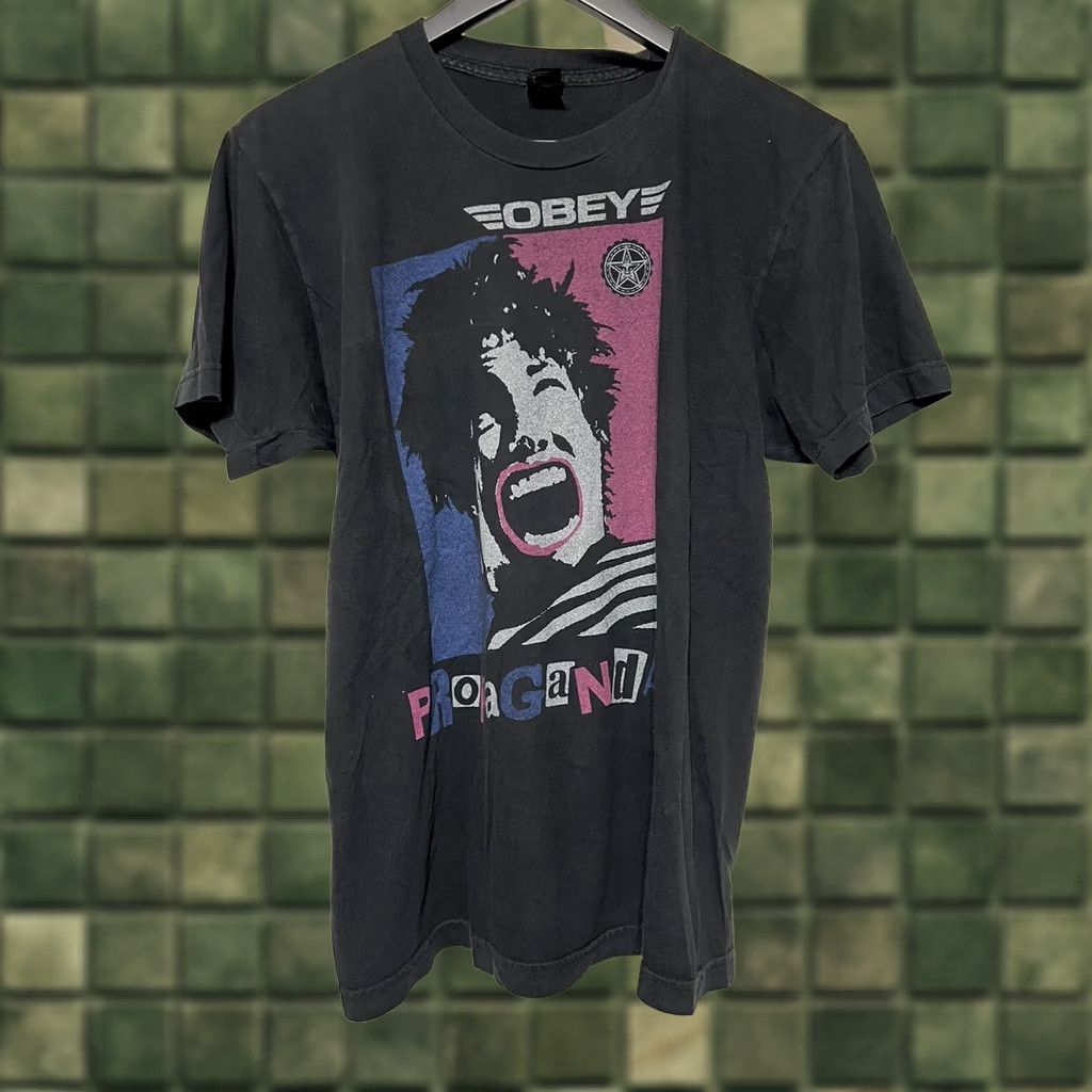 Obey OBEY Propaganda T Shirt Mens M USA Made Black Tee Size US M / EU 48-50 / 2 - 1 Thumbnail