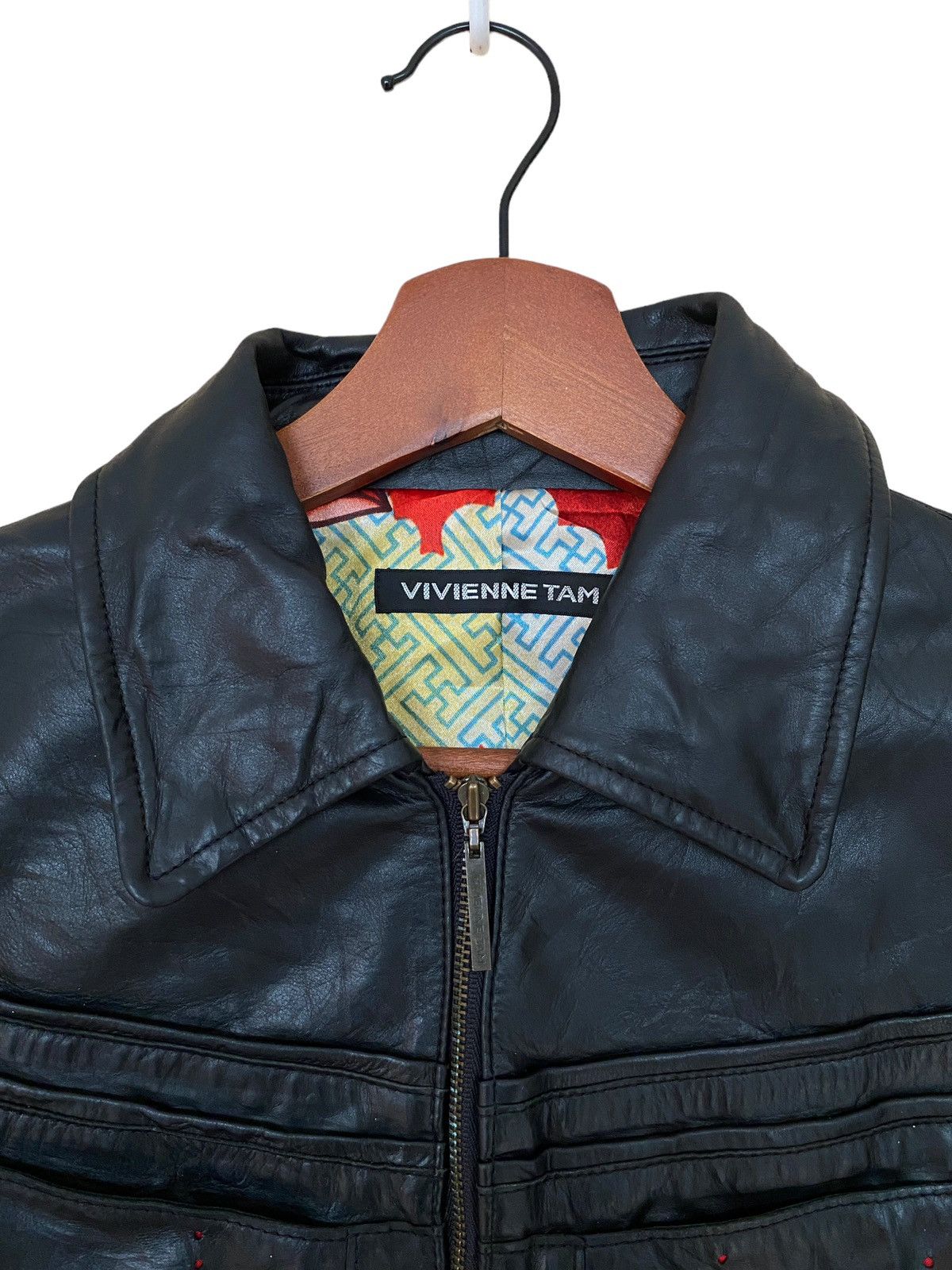 Vivienne Tam Vintage Brand Vivienne Tam Leather Jacket 2000s Size US S / EU 44-46 / 1 - 9 Thumbnail