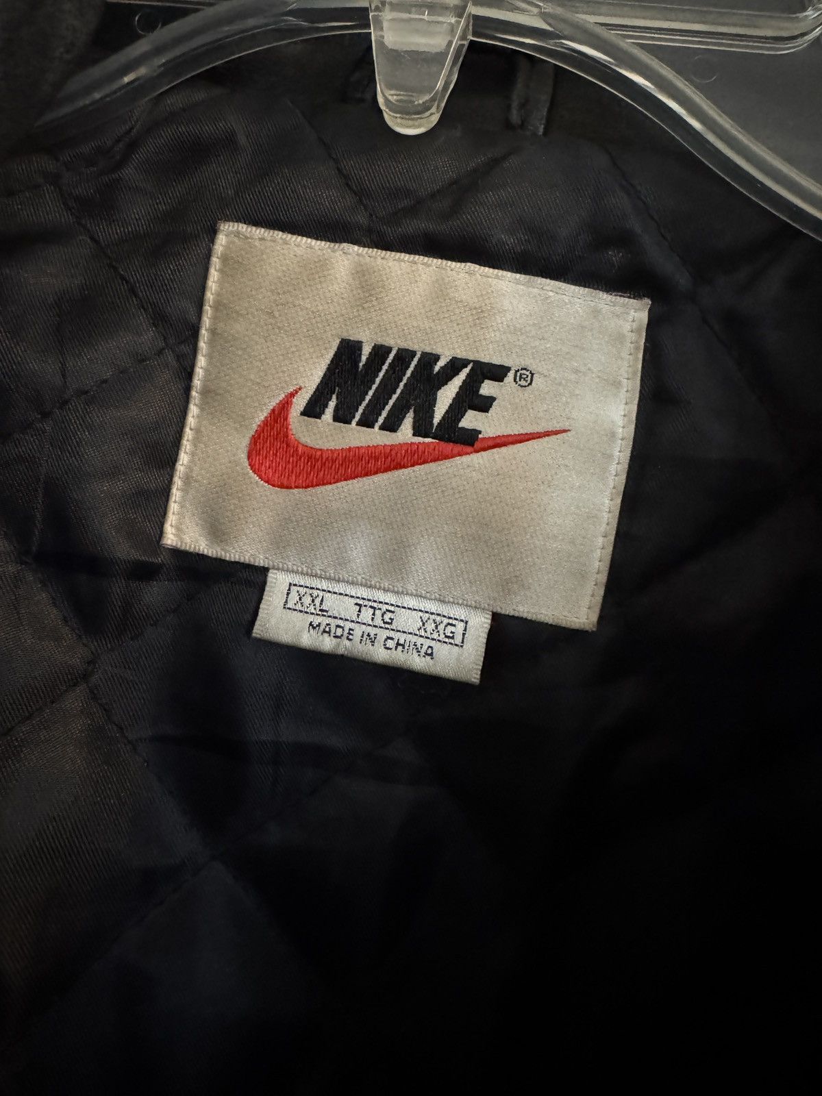 Nike Vintage Nike Leather Bomber Size US XXL / EU 58 / 5 - 3 Thumbnail